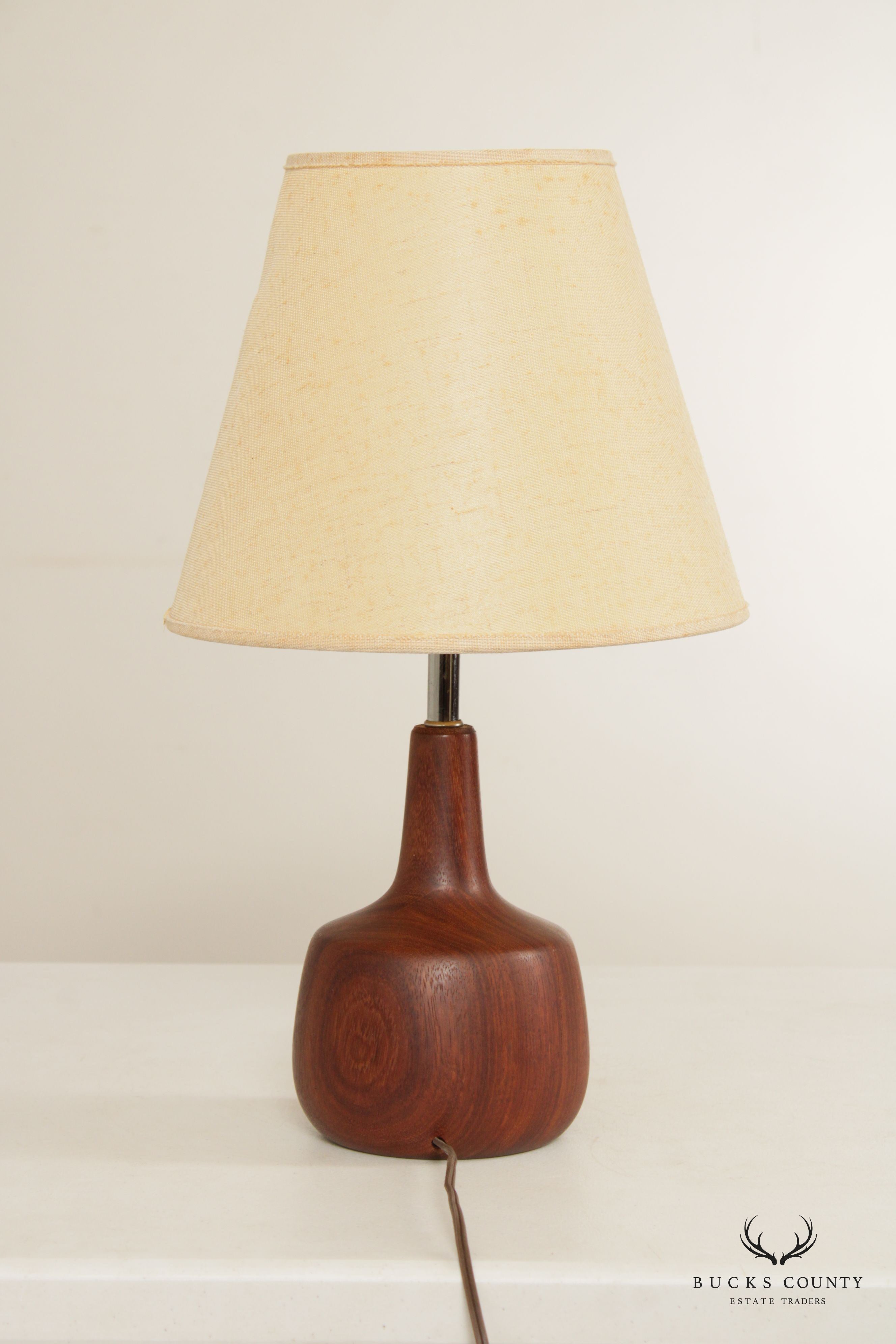 Danish Modern Teak Table Lamp