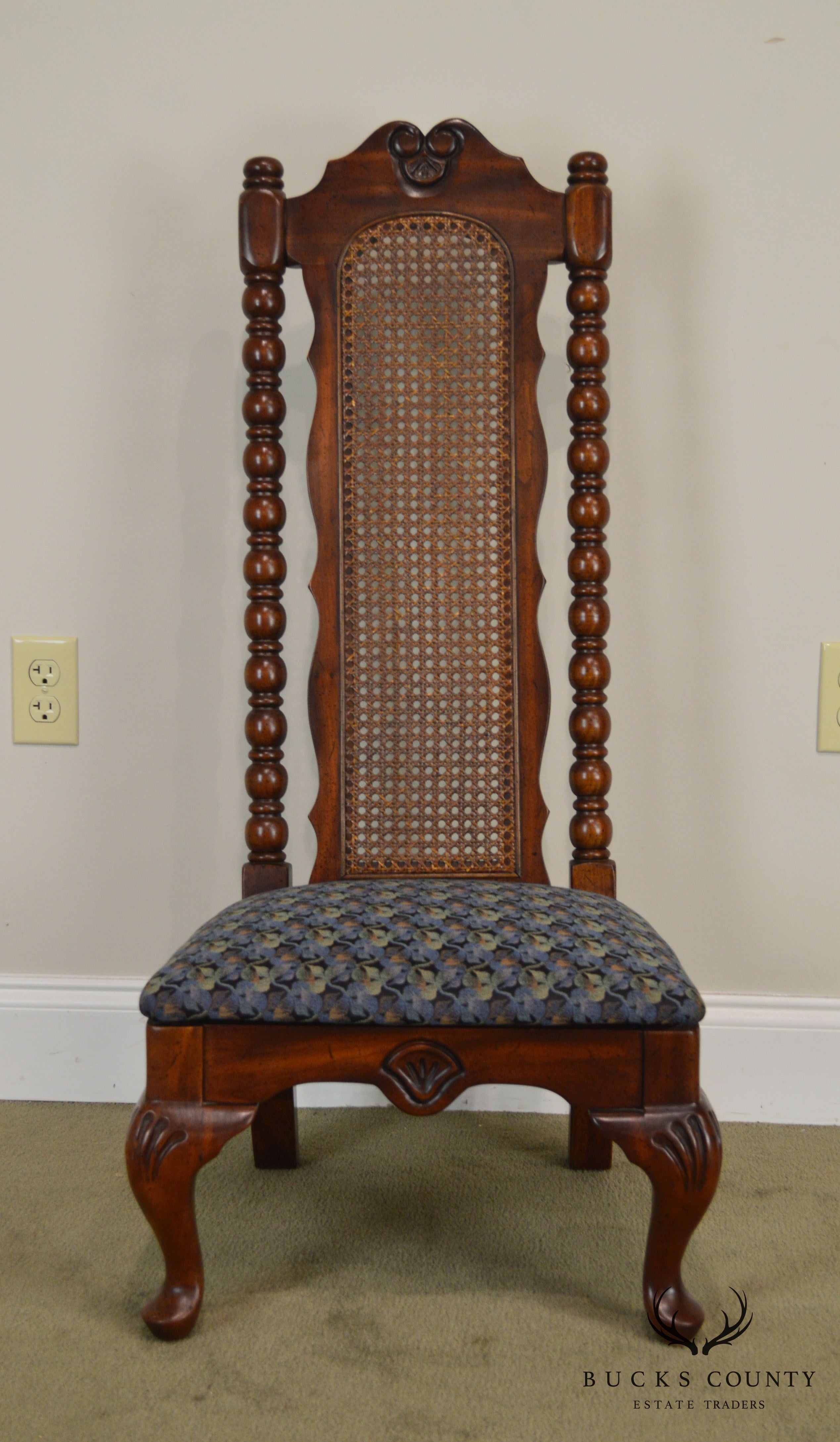 American Drew Bicentennial Edition Tree of Promis Caned Back Slipper Chair