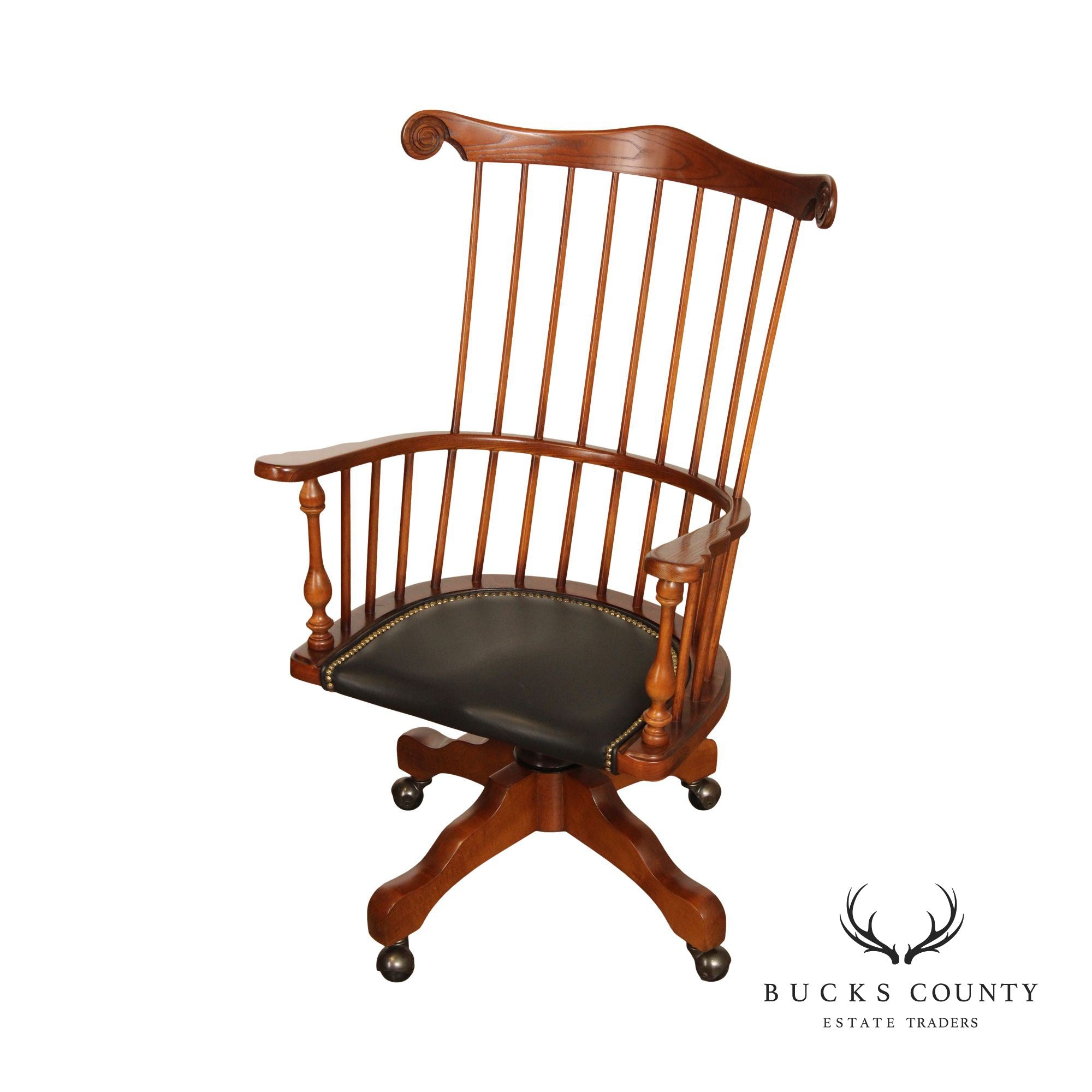 Frederick Duckloe Comb Back Windsor Office Desk Chair