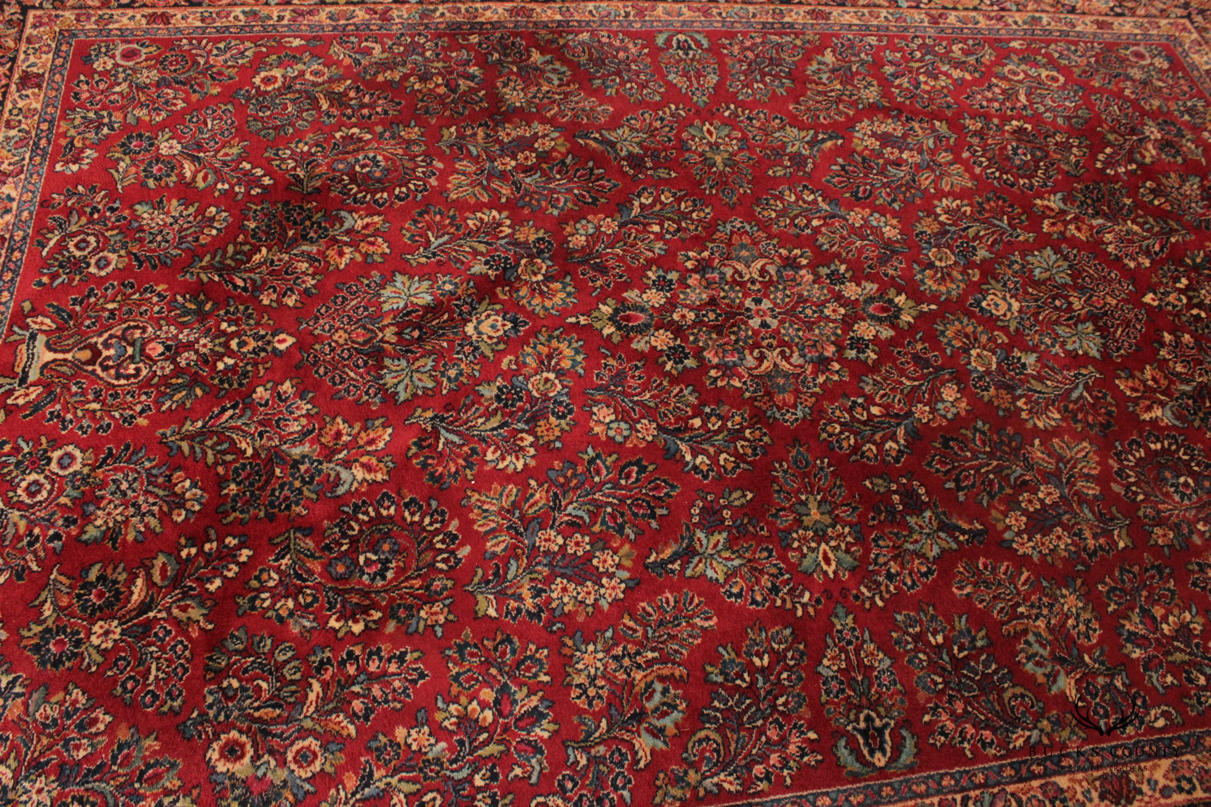 Karastan Red Sarouk 8.8 x 12 Wool Area Rug