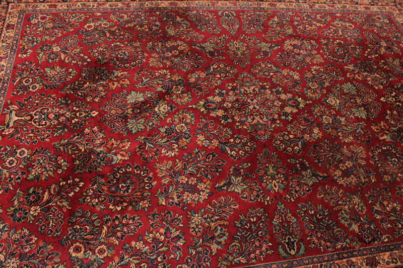 Karastan Red Sarouk 8.8 x 12 Wool Area Rug