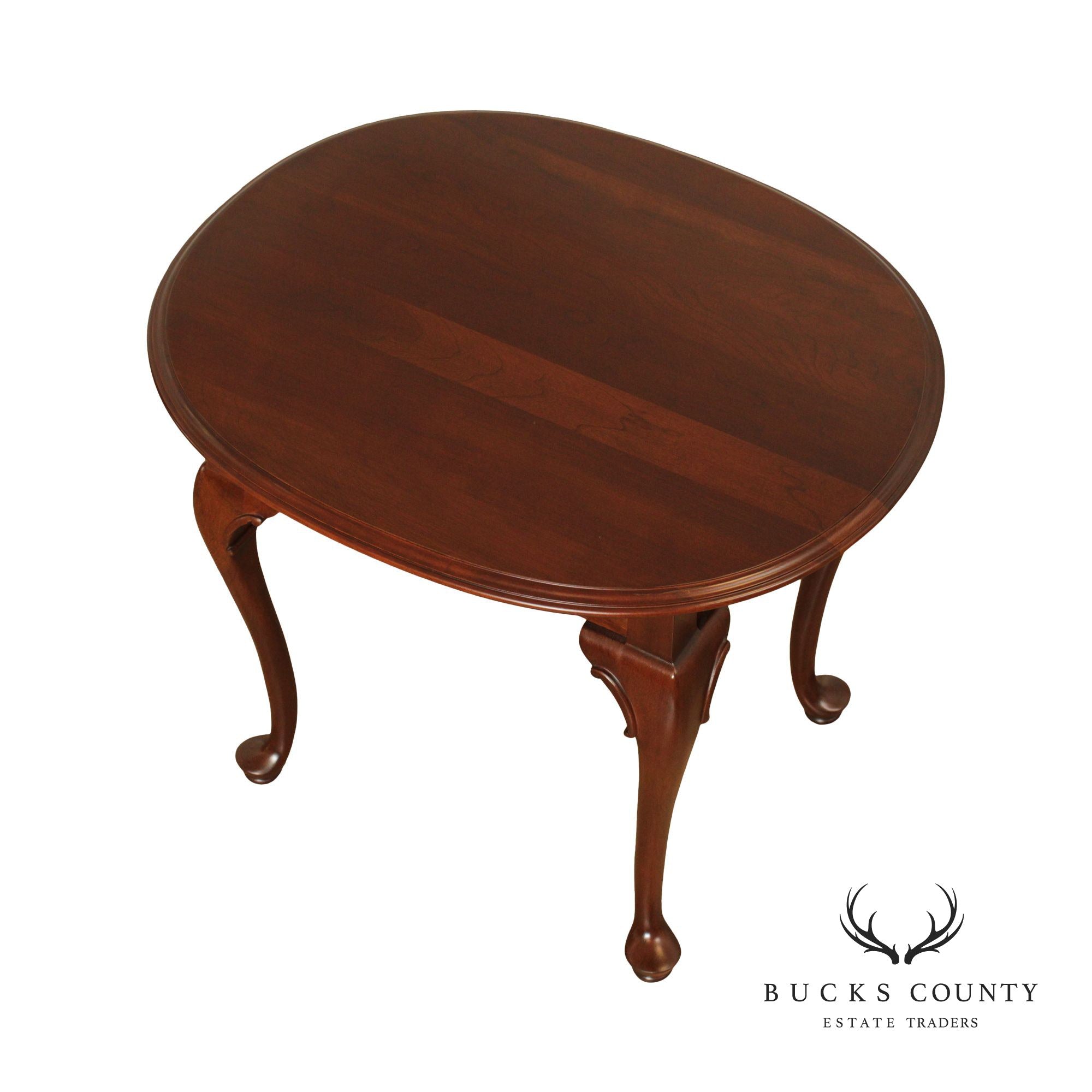 Ethan Allen 'Georgian Court' Oval Top Cherry Side Table