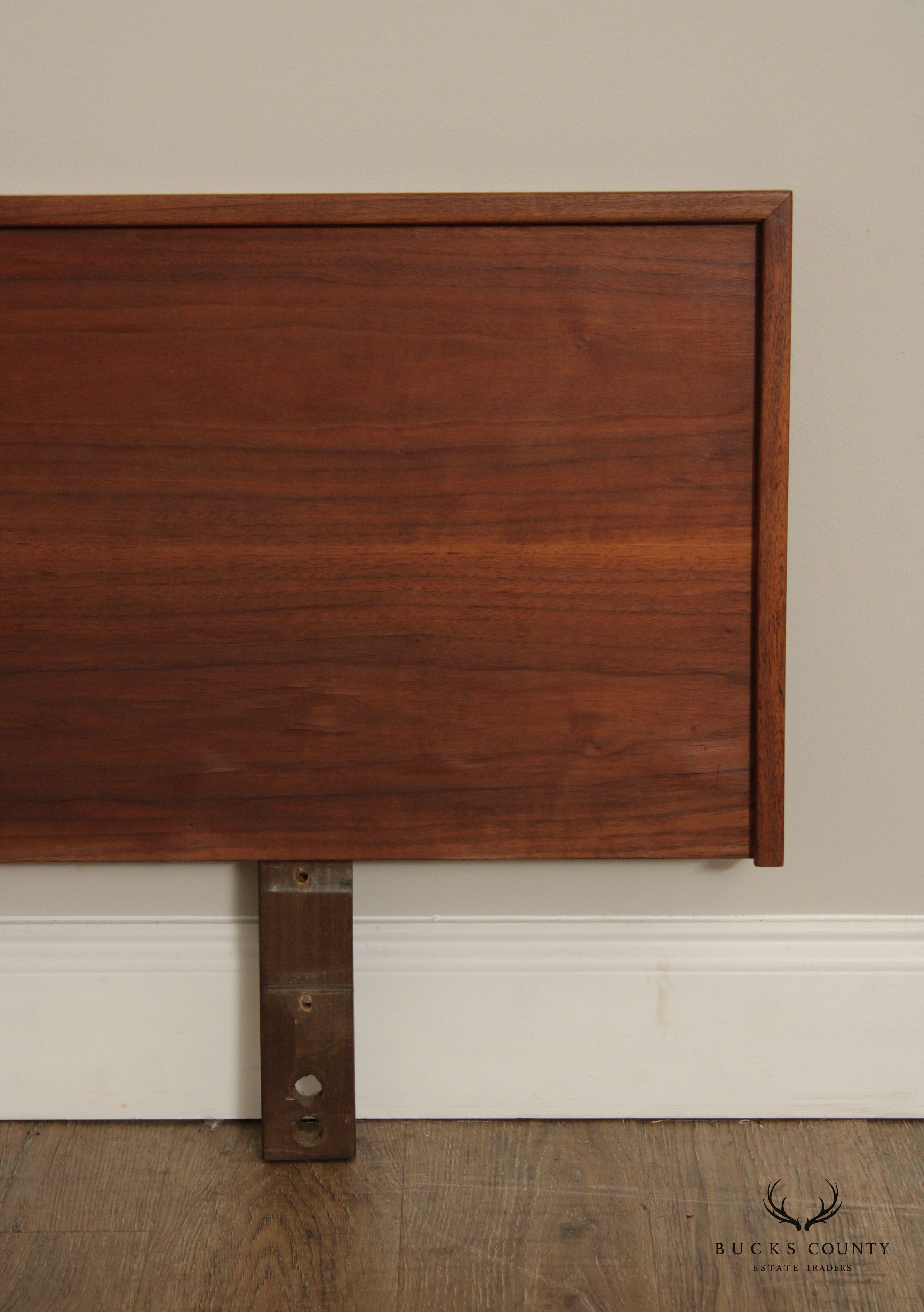 Mid Century Modern Walnut Twin-Size Headboard