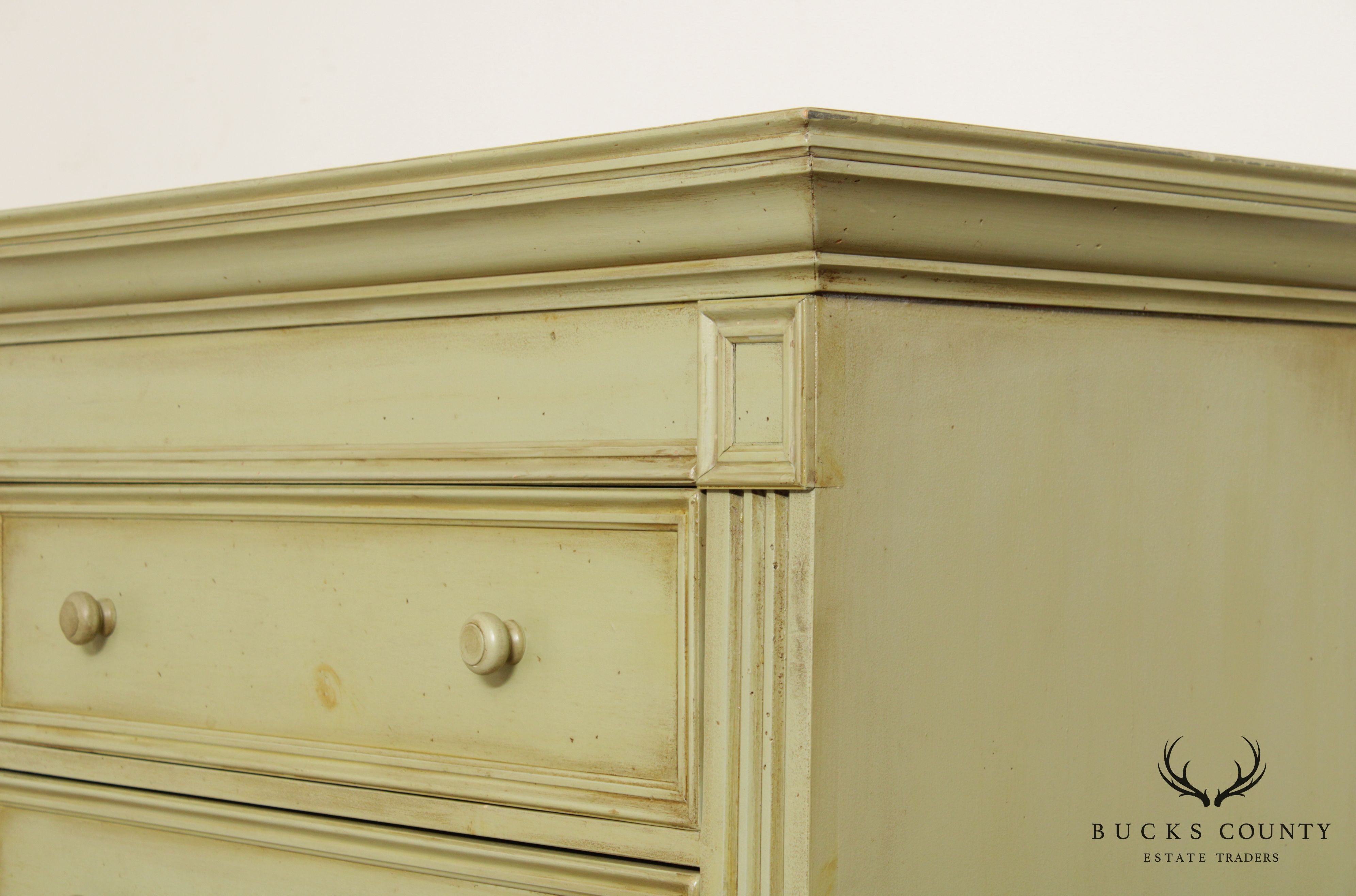 Green Pine 5 Drawer Tall Chest