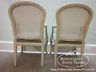 Pair of Faux Naturalistic White Washed Arm Chairs