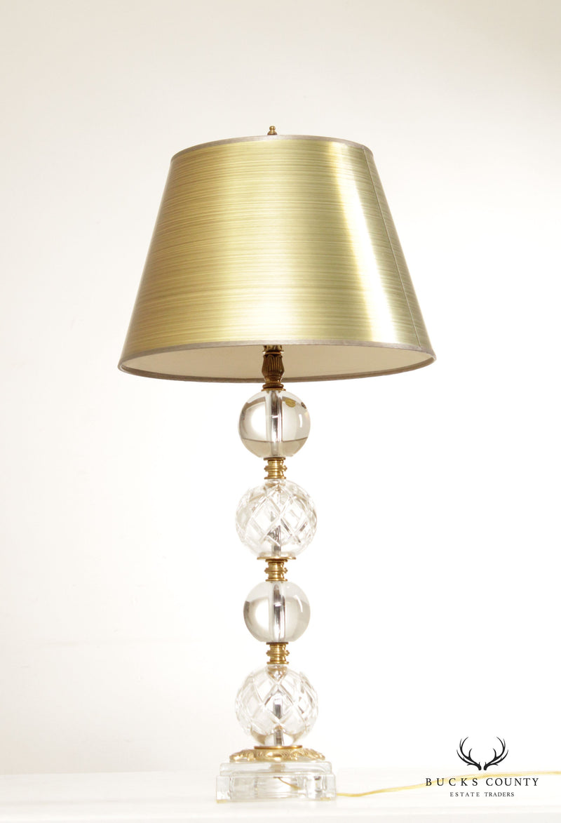 Chelsea House Crystal and Brass Table Lamp – Bucks County Estate Traders