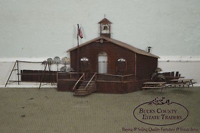 Curtis Jere Large Rusted Metal Wall Sculpture of Meeting House