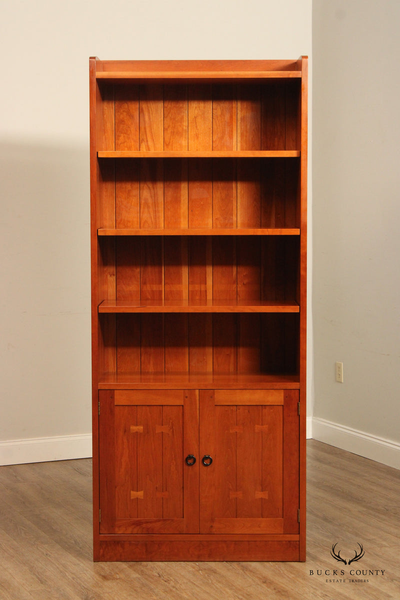 Stickley Mission Collection Pair of Tall Cherry Bookcases