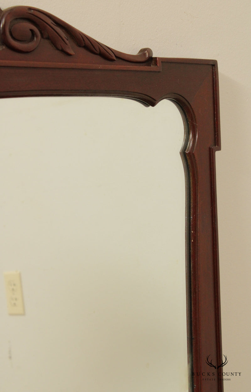 1940's Vintage Mahogany Frame Mantel or Fireplace Mirror