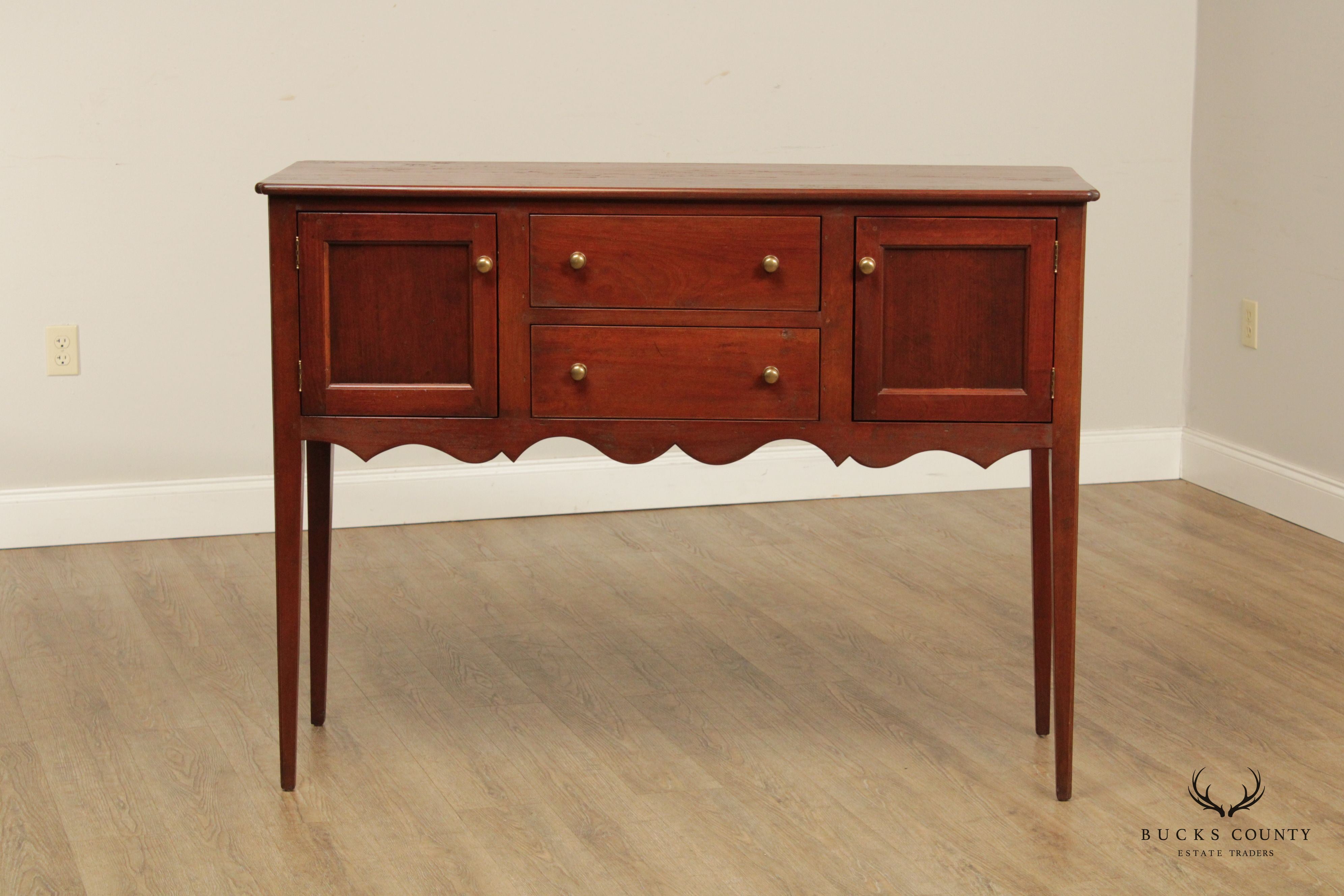 Early American Style Custom Quality Cherry Sideboard Server