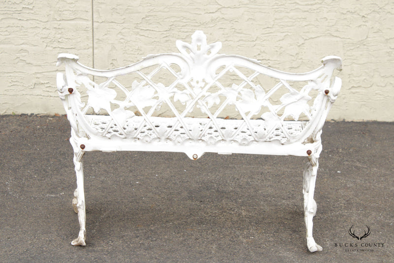 Victorian Style Quality Pair Cast Aluminum Garden Benches