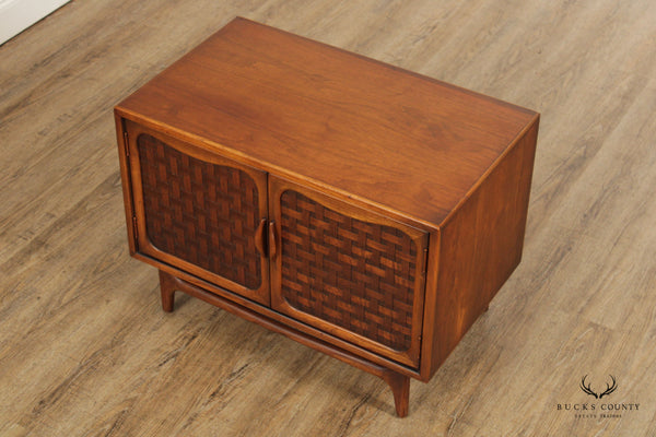 Lane Mid-Century Modern 'Perception' Basket Weave Cabinet