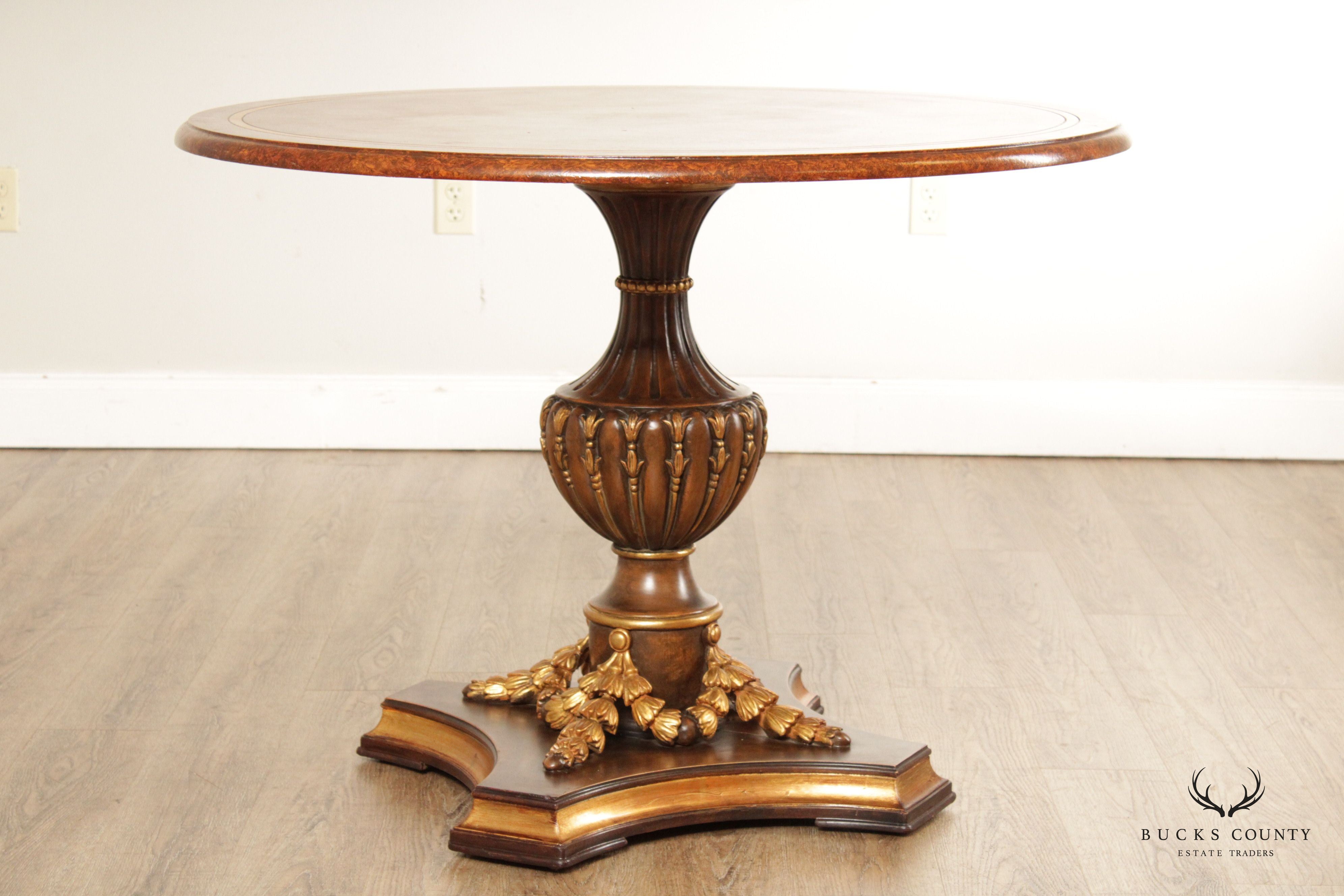 Italian Neoclassical Style Faux Painted Round Center Table