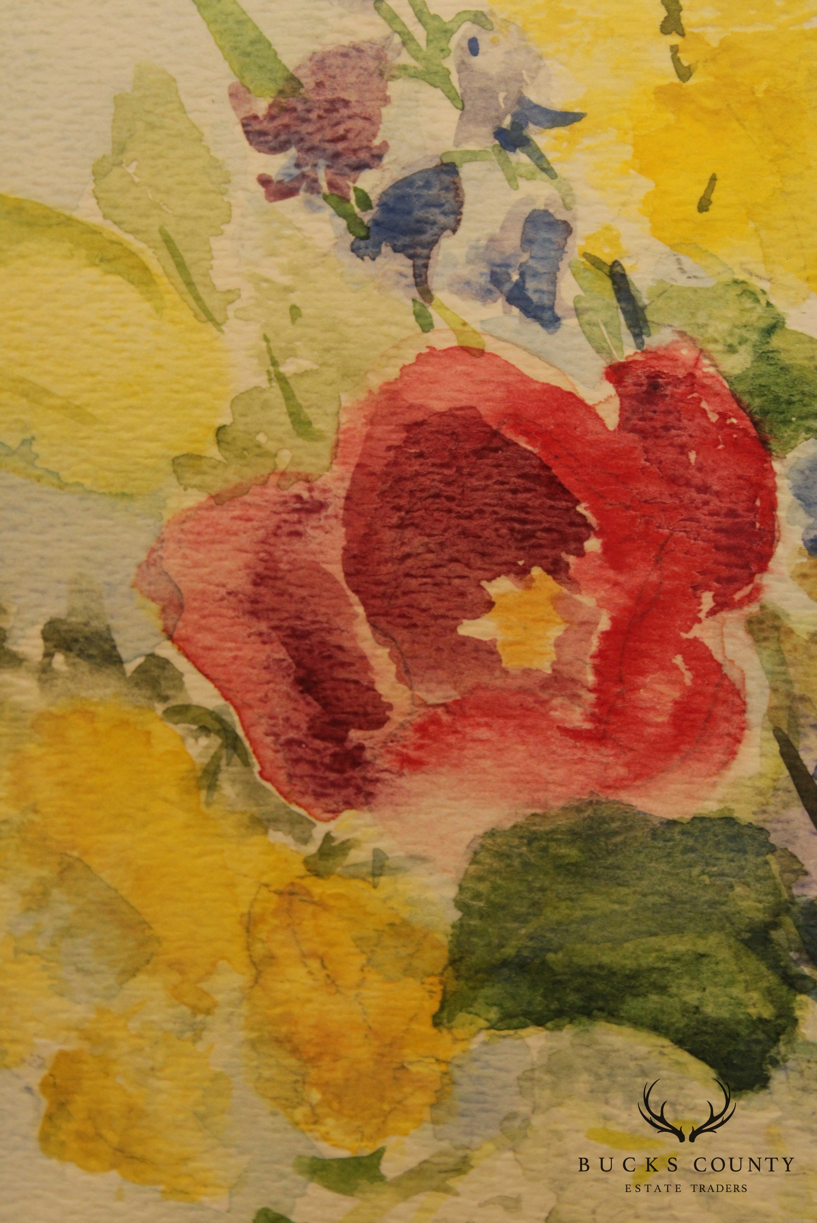 EZ Foley Original Watercolor Painting Still Life of Flowers