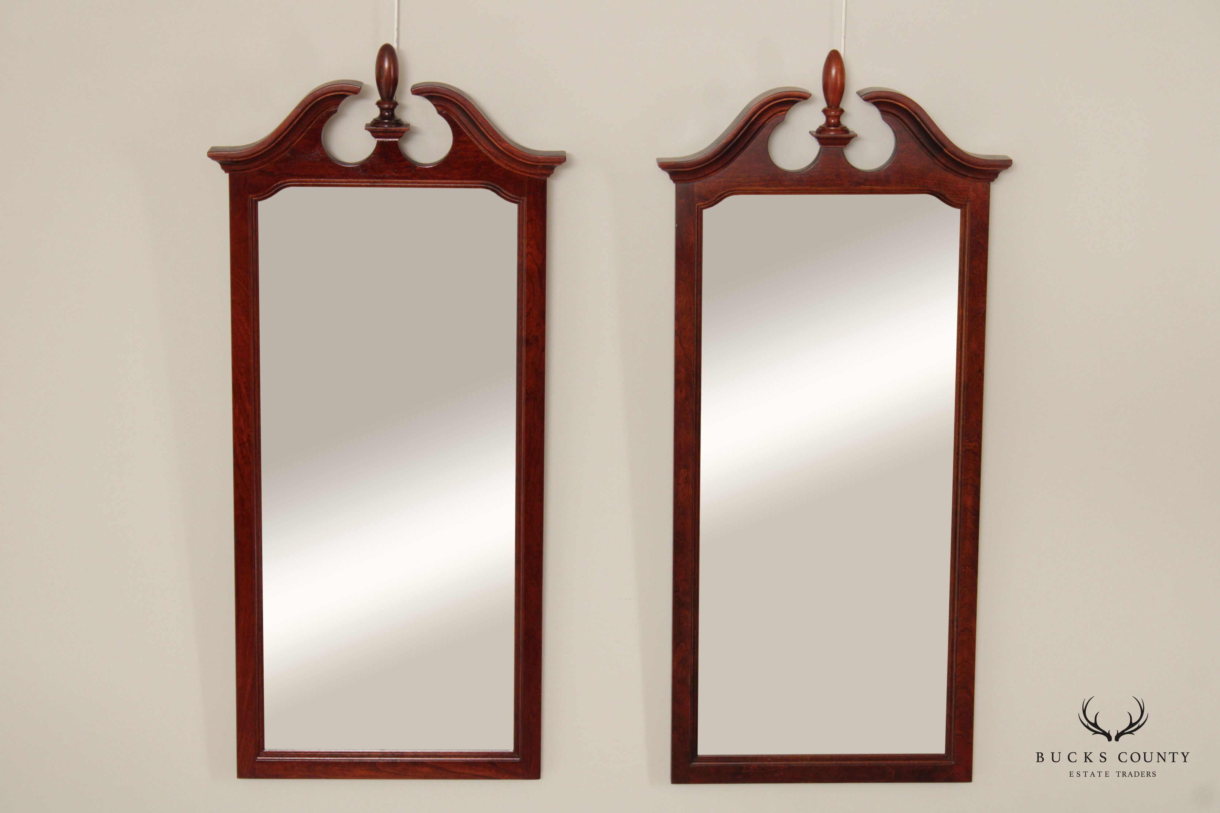 Pennsylvania House Traditional Pair of Cherry Wall Mirrors