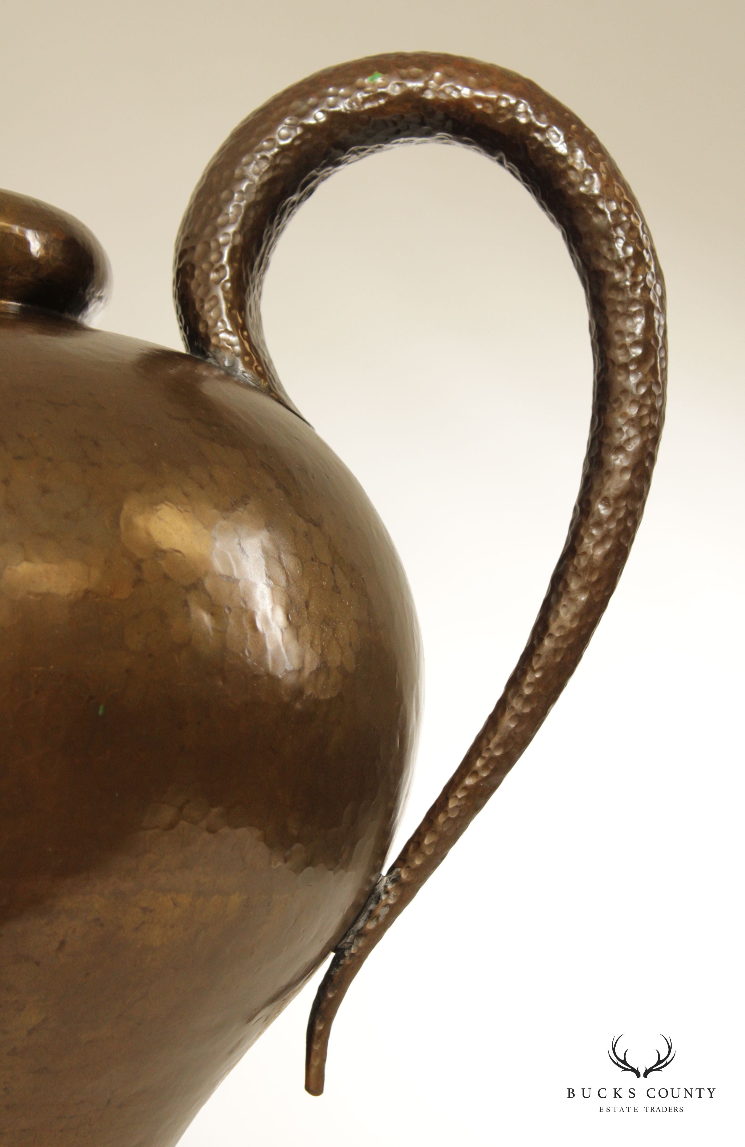 Egidio Casagrande Hand Hammered Copper Pitcher or Ewer