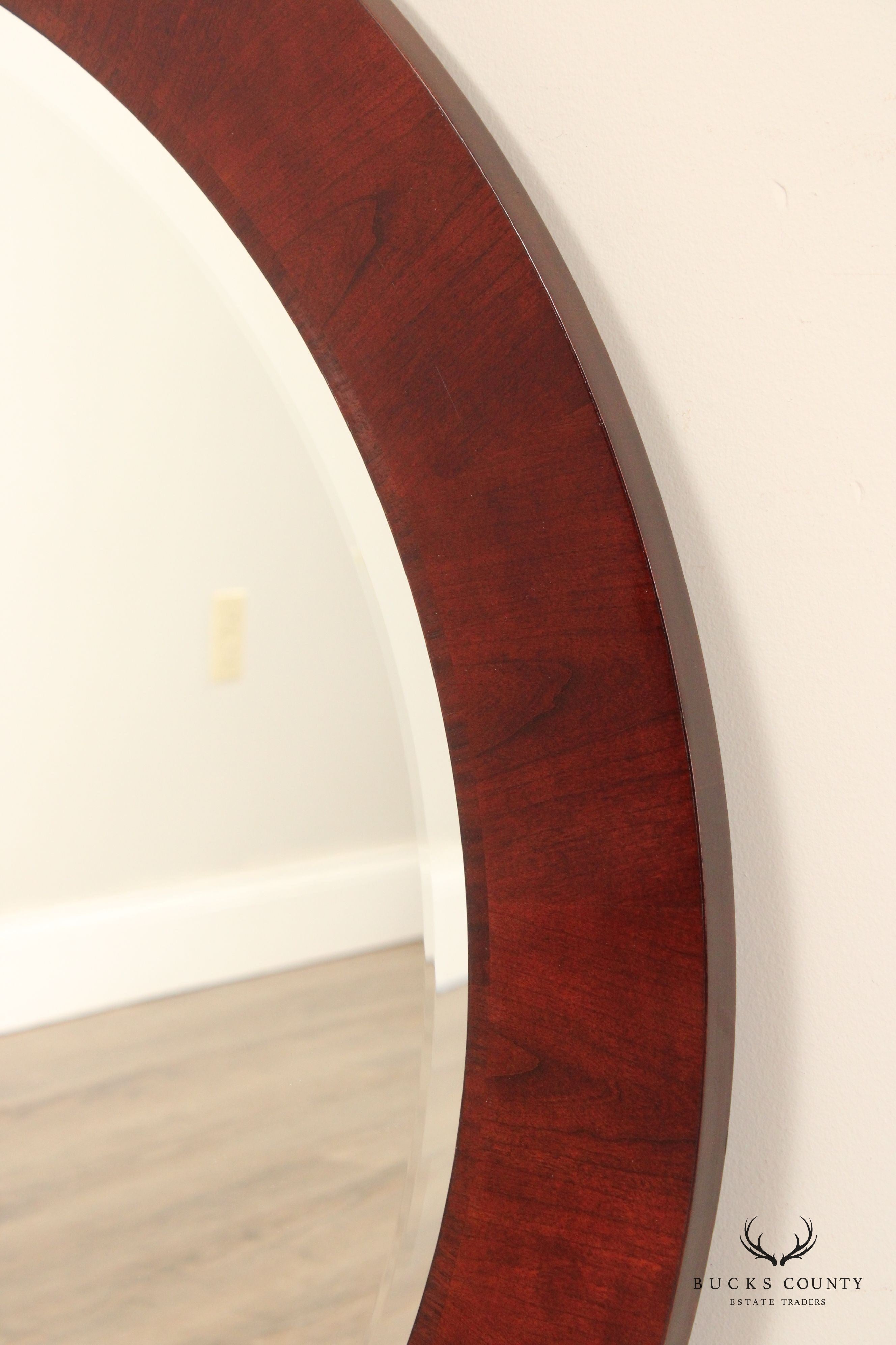 Stickley Metropolitan Collection Round Cherry Mirror