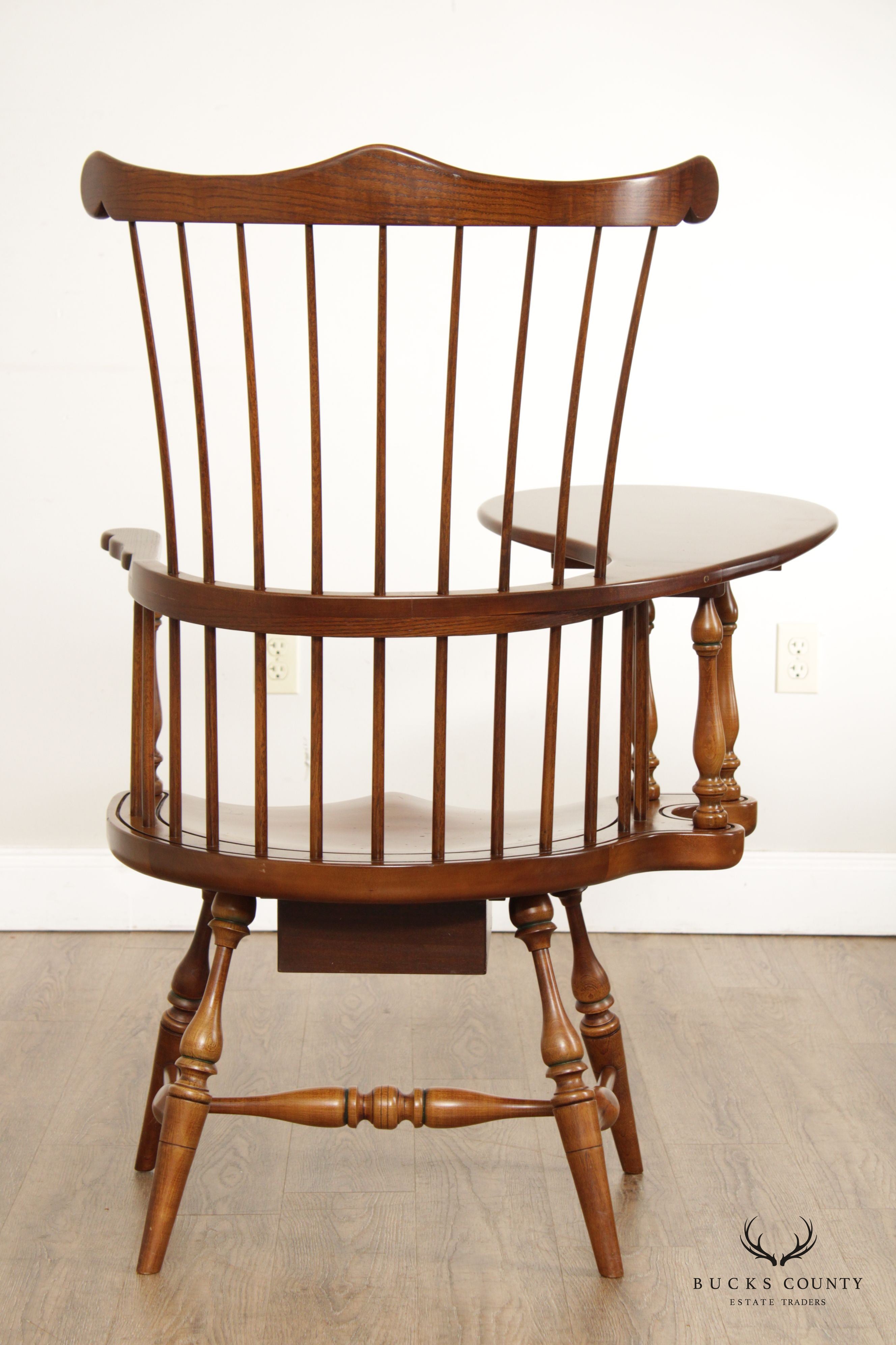 Frederick Duckloe & Bros Windsor Style Writing Armchair