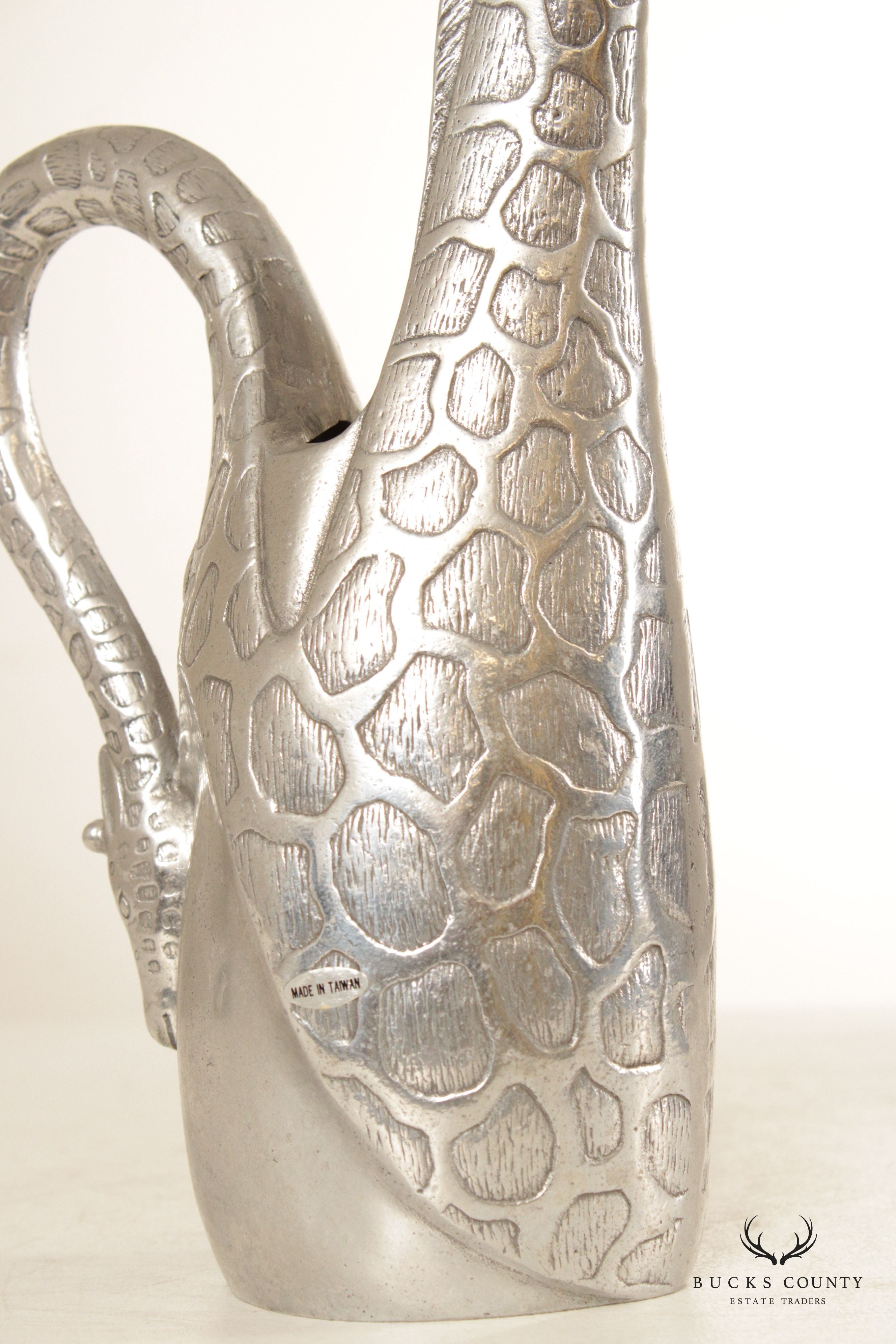 Arthur Court 1989 Giraffe Cast Aluminum Pitcher