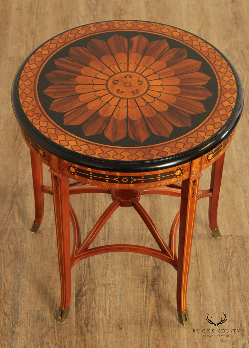 John Widdicomb 'Saracenic' Round Inlaid Side Table