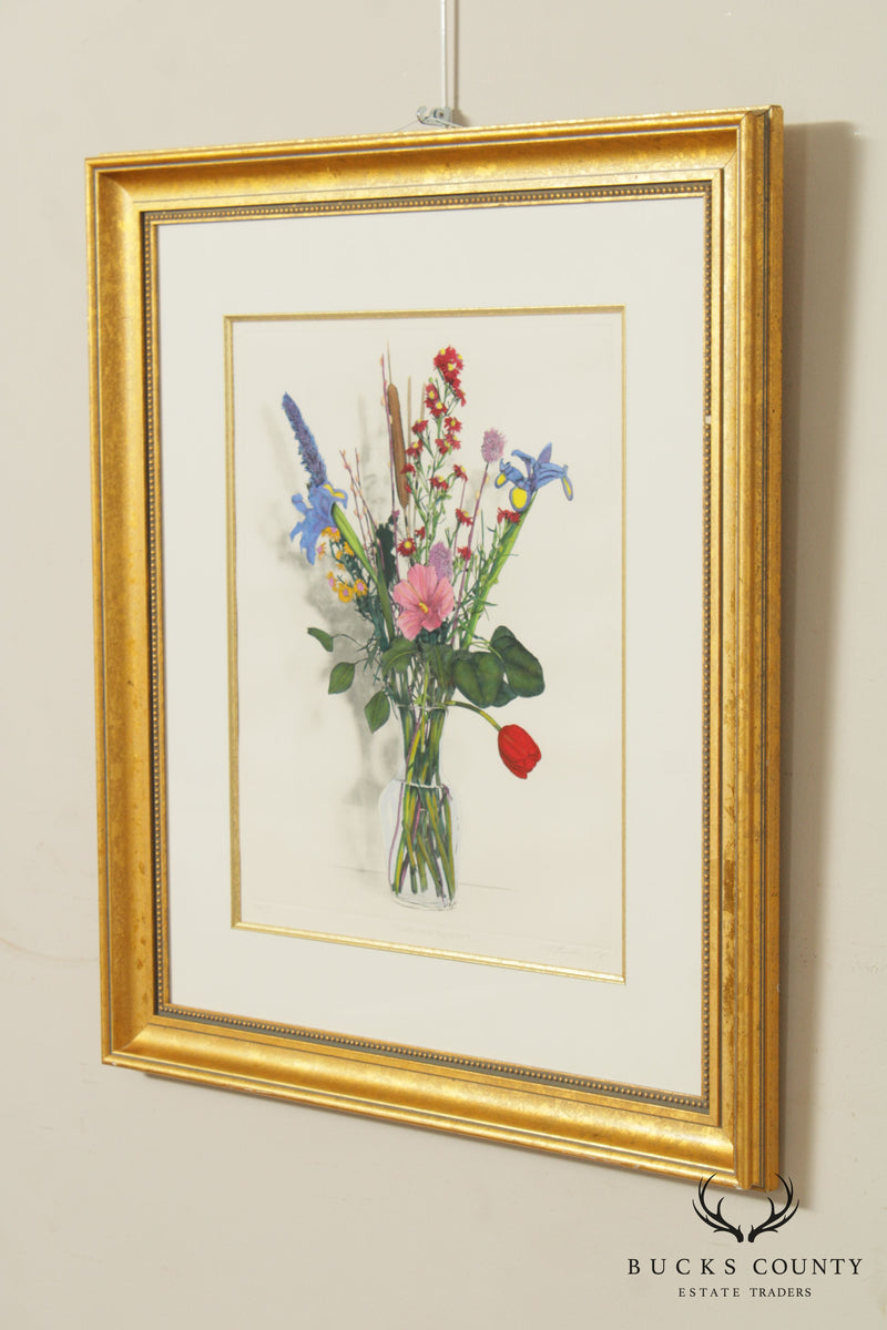 Rick Louder Milk 'Clear Vase Bouquet I' Art Print