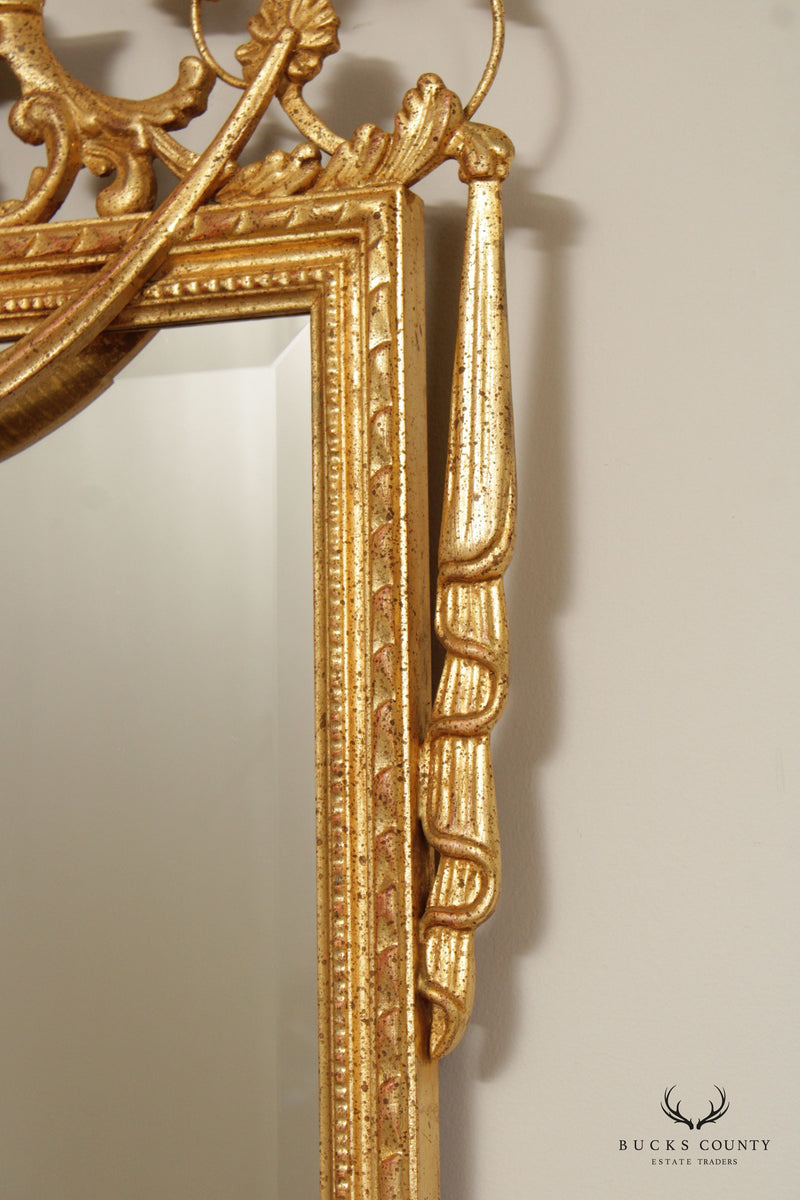 Adams Style Carved Giltwood Wall Mirror