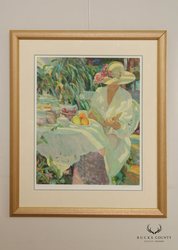 Don Hatfield Impressionist 'Garden Solitude' Serigraph Artist Proof