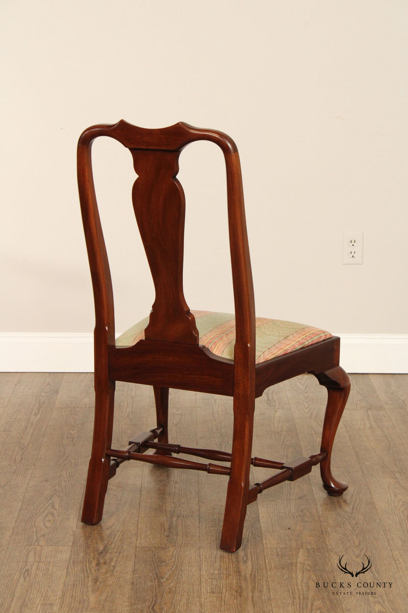 Henkel Harris Queen Anne Set of Six Mahogany Dining Chairs