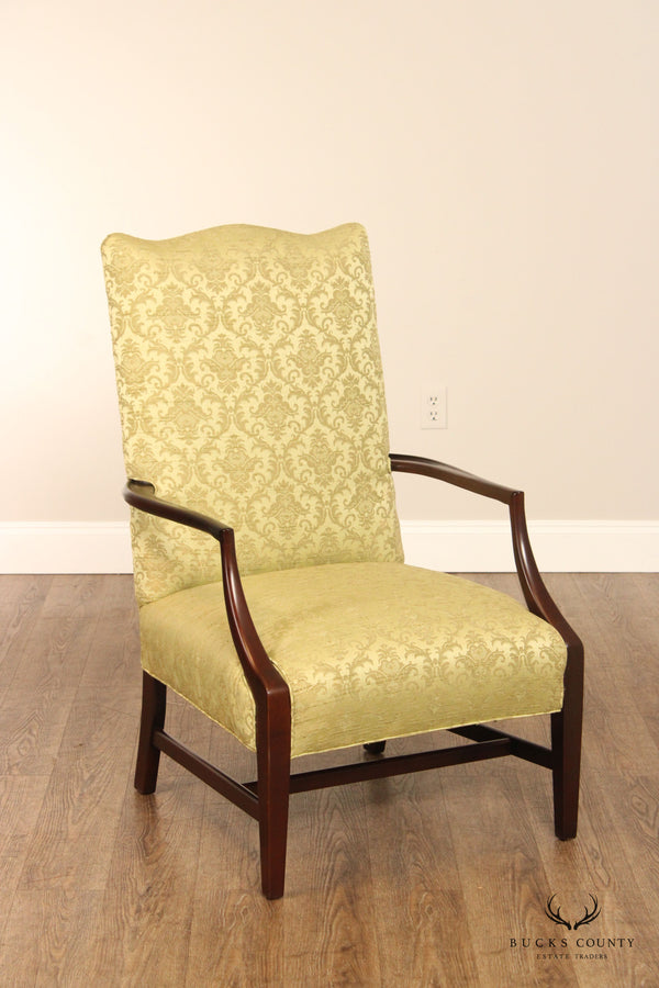 Chippendale Style Mahogany Lolling Armchair