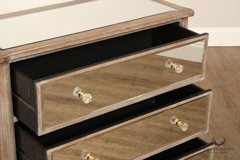 Hollywood Regency Style Mirrored Chest of Drawers