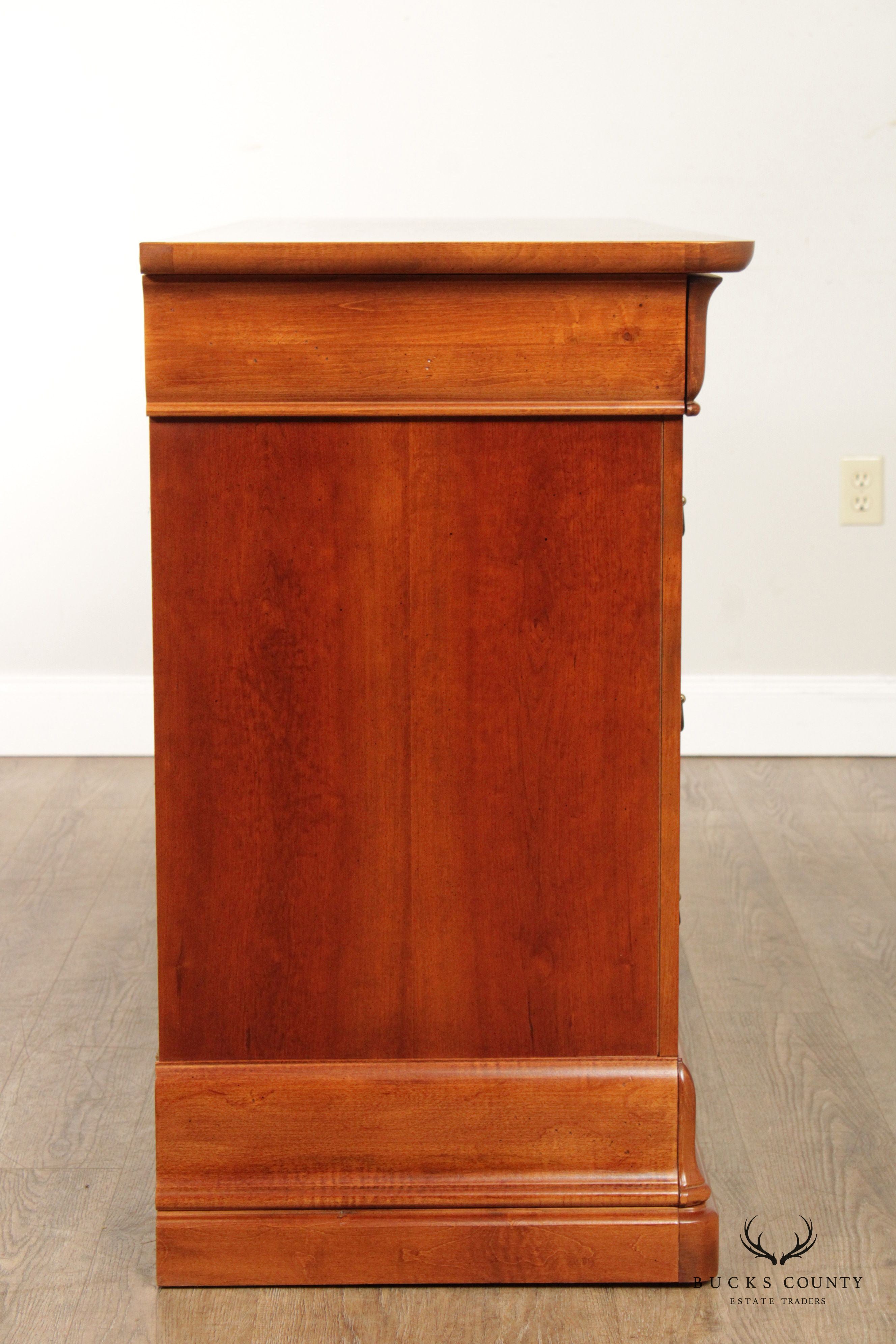 Hooker Furniture French Louis Philippe Style Cherry Double Dresser