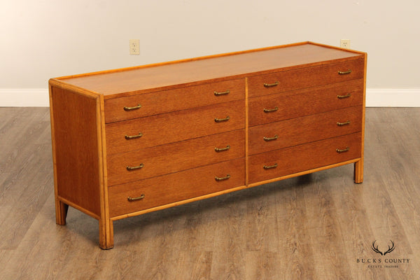 McGuire Mid Century Modern Oak Six-Drawer Dresser
