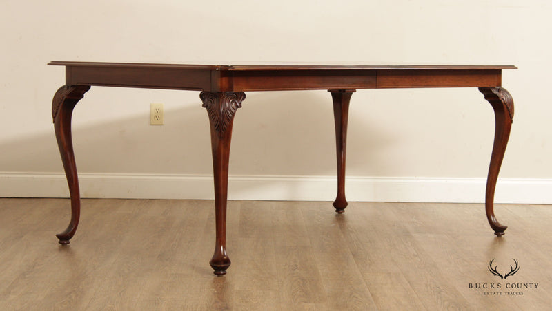 Knob Creek Queen Anne Style Cherry Expandable Dining Table