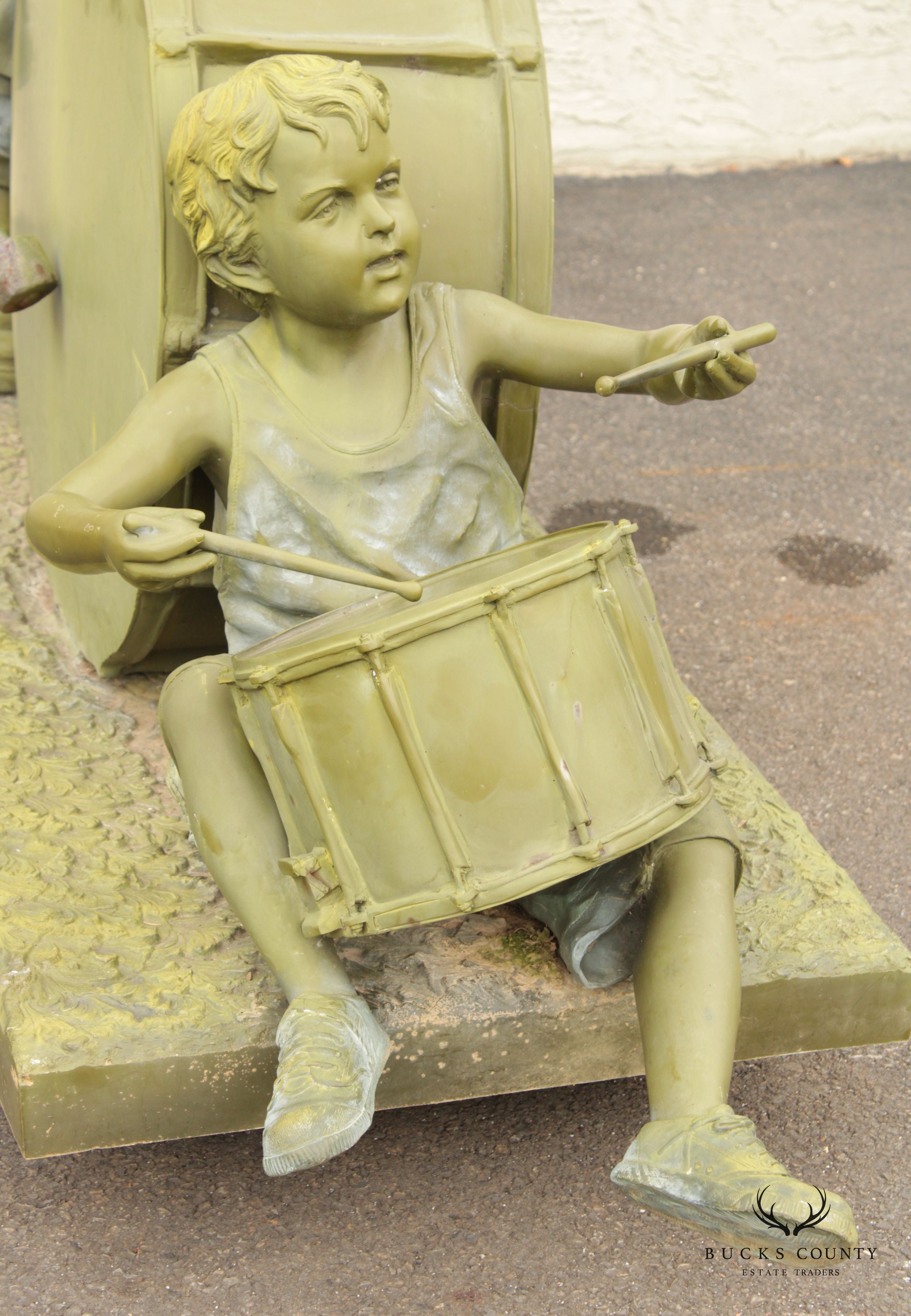 Jim Davidson Children's Band Bronze Monumental Outdoor Sculpture