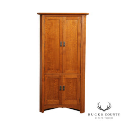 Stickley Mission Collection Oak Corner Cabinet