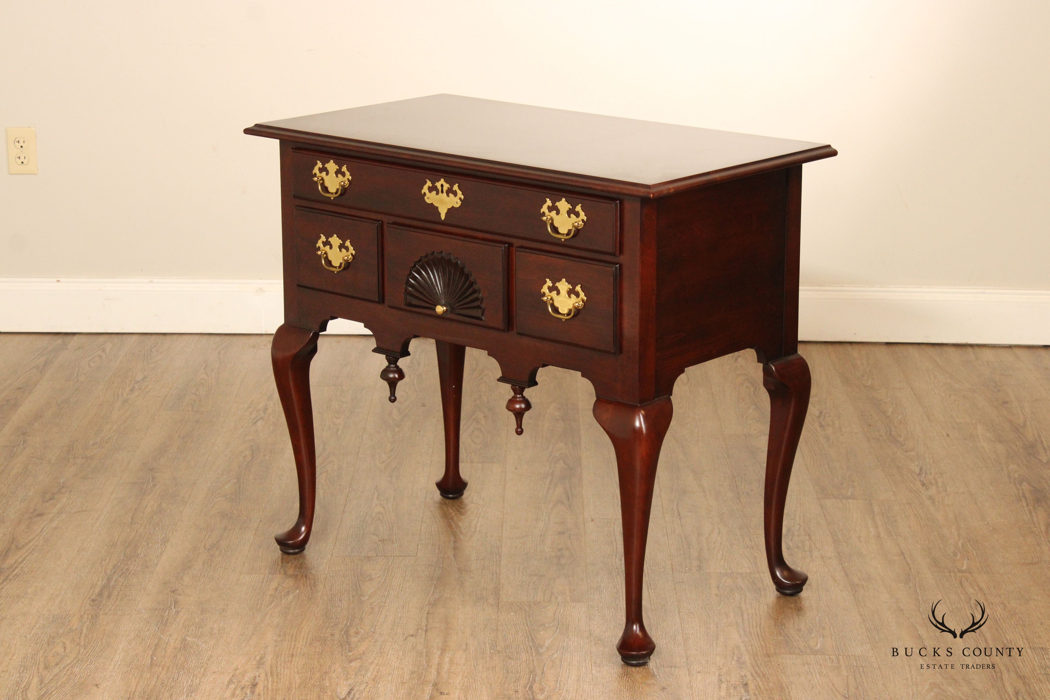 Statton Private Collection Queen Anne Style Cherry Lowboy