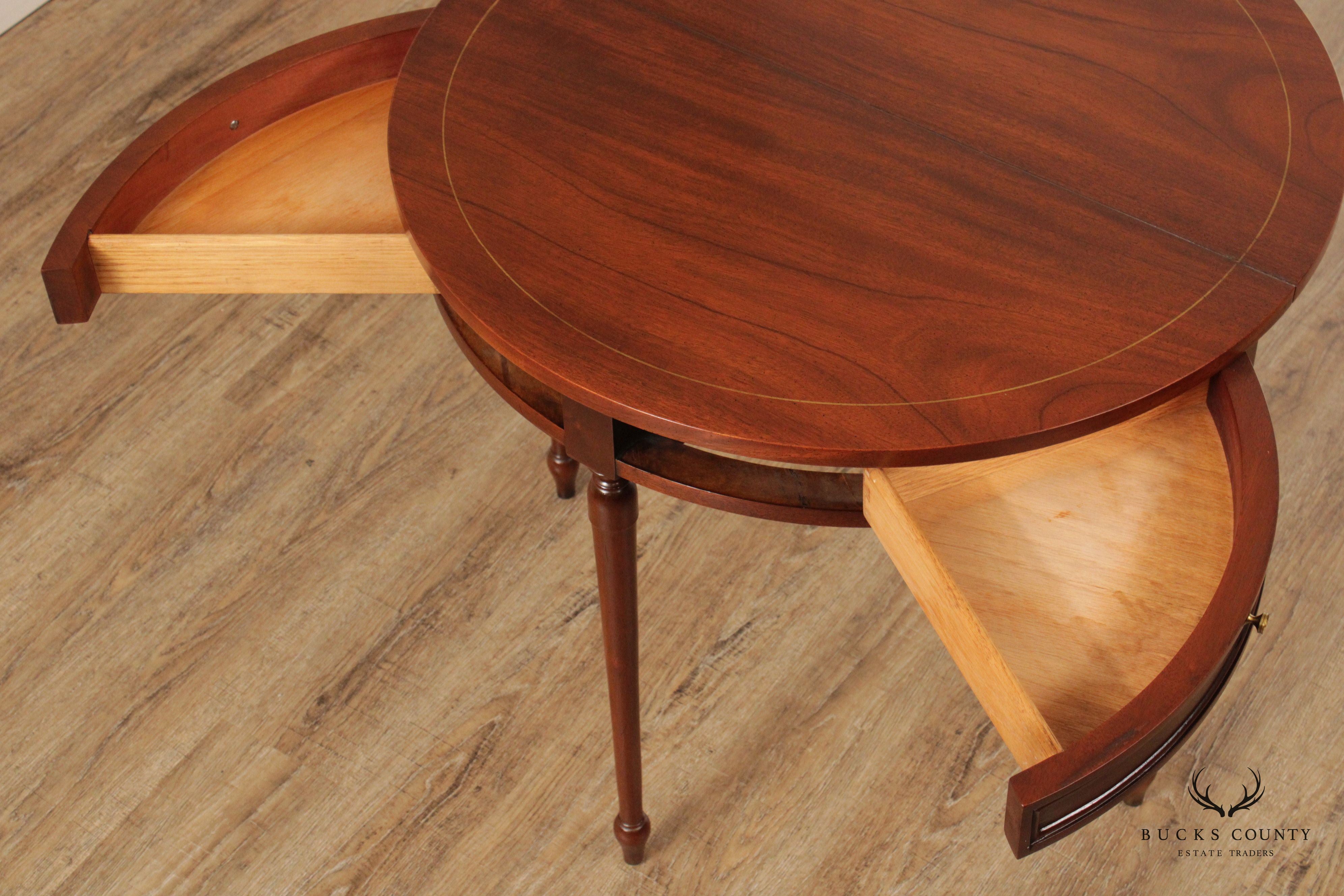 American Sheraton Style Mahogany Flip Top Game Table