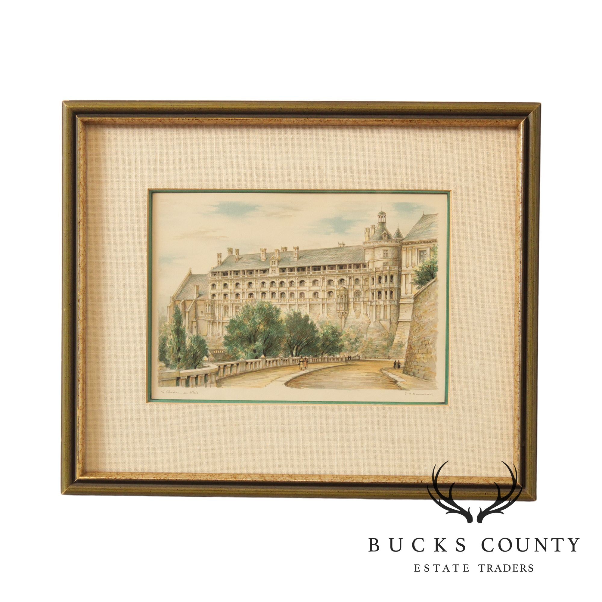 Le Chateau de Blois Lithograph Print by G. A. Dumarais