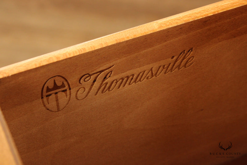 Thomasville Mid Century Modern Travertine Top Long Dresser