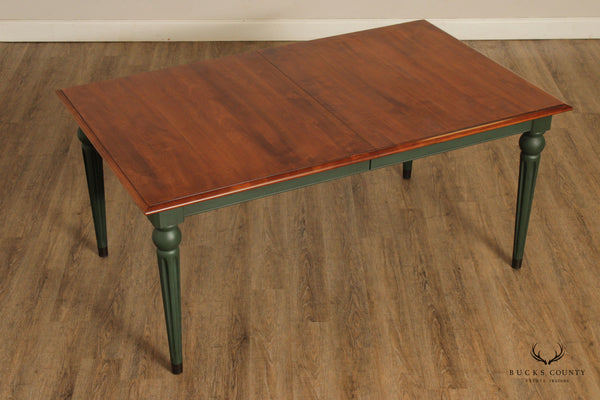 Ethan Allen 'Country Crossings' Painted Maple Extendable Dining Table