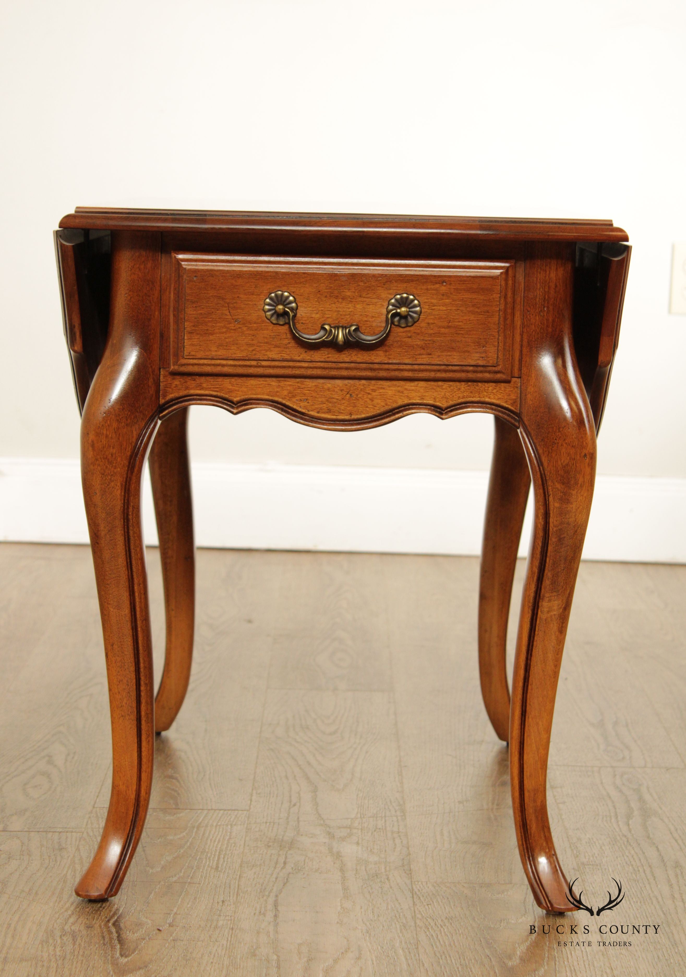 Ethan Allen 'Country French' Drop Leaf Pembroke Side Table