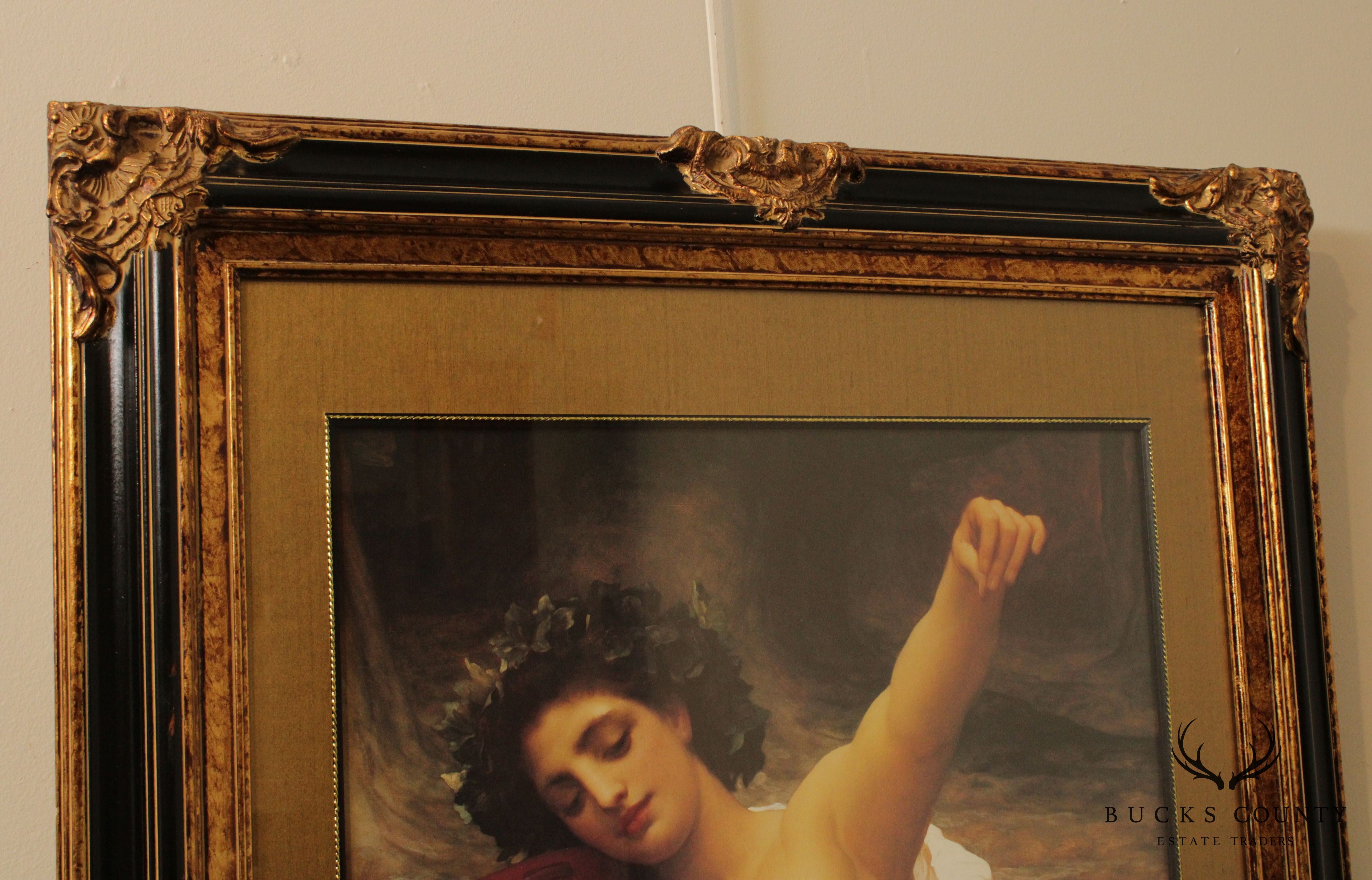 'Bacchante' Frederick Leigton Custom Framed Art Print