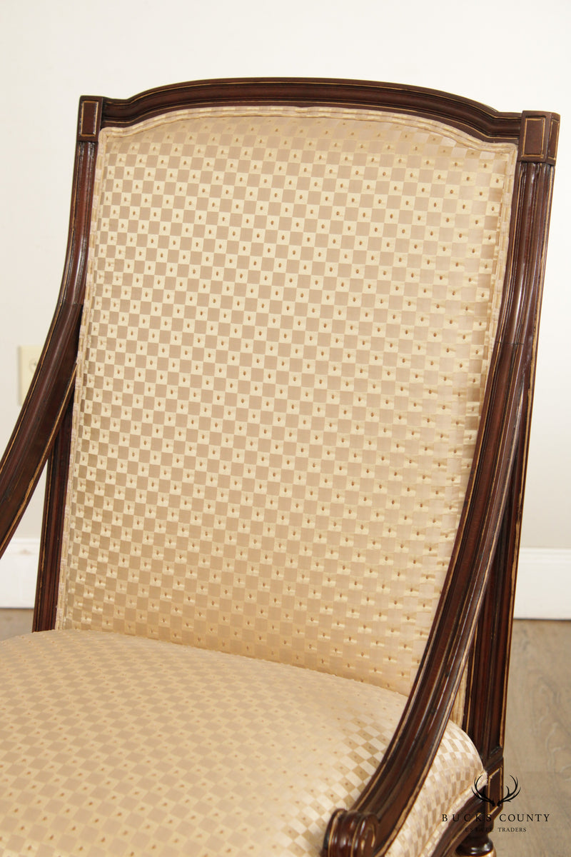 E. J. Victor French Louis XVI Style Set Six Dining Chair Chairs