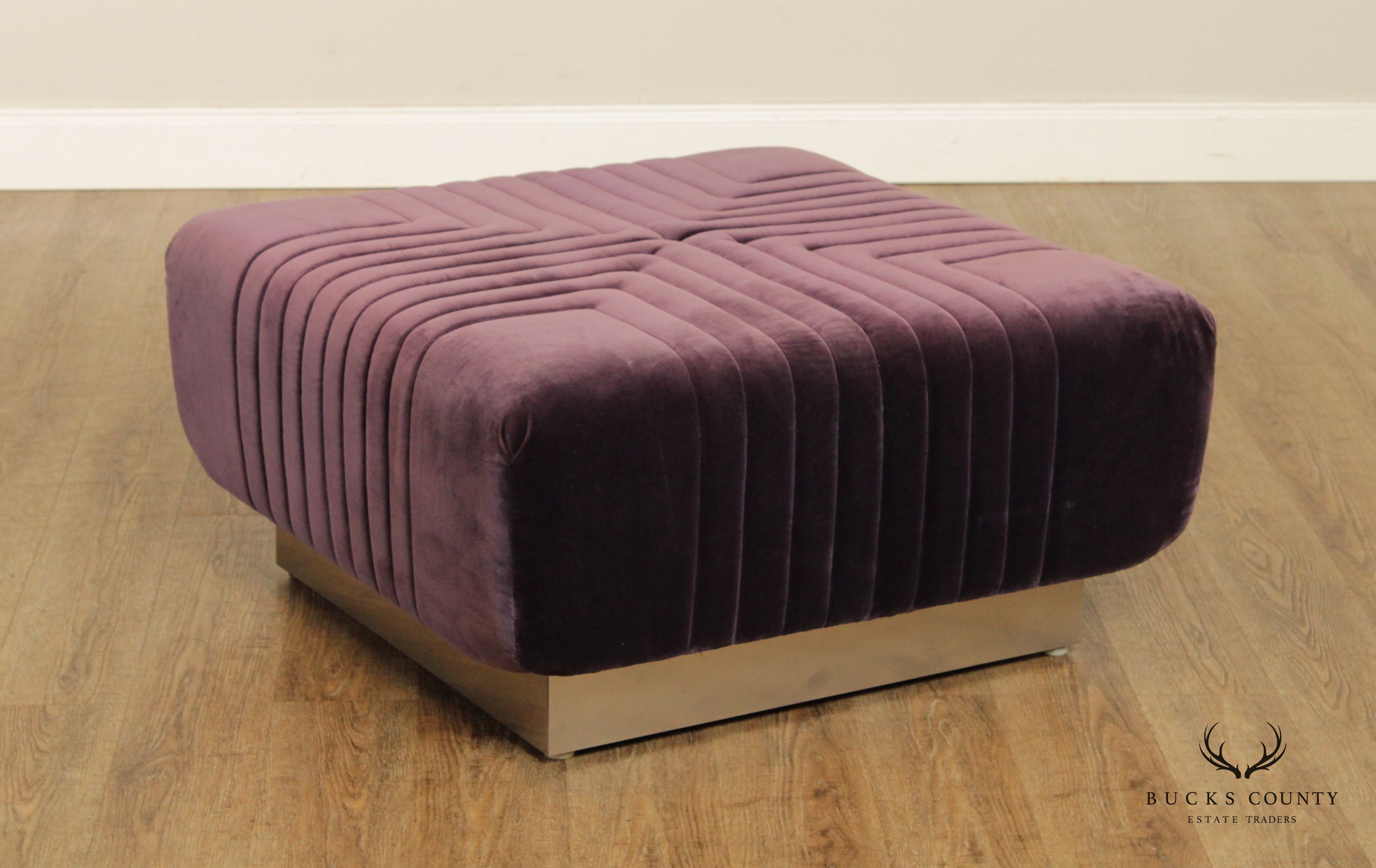 Edward Axel Roffman 1970s Modern Upholstered Ottoman