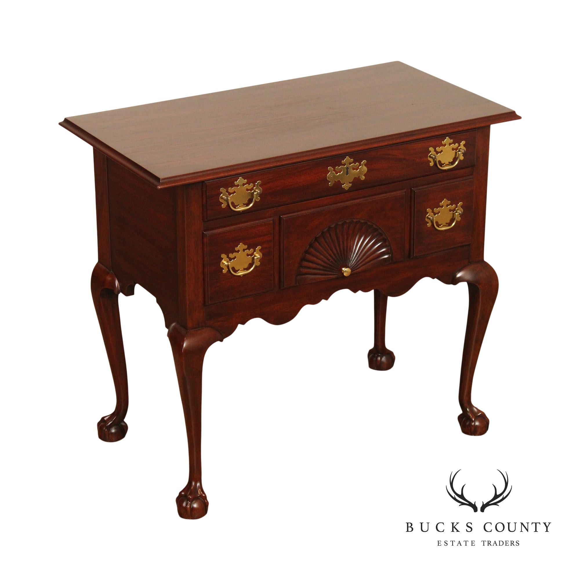 Henkel Harris SPNEA Chippendale Style Mahogany Lowboy