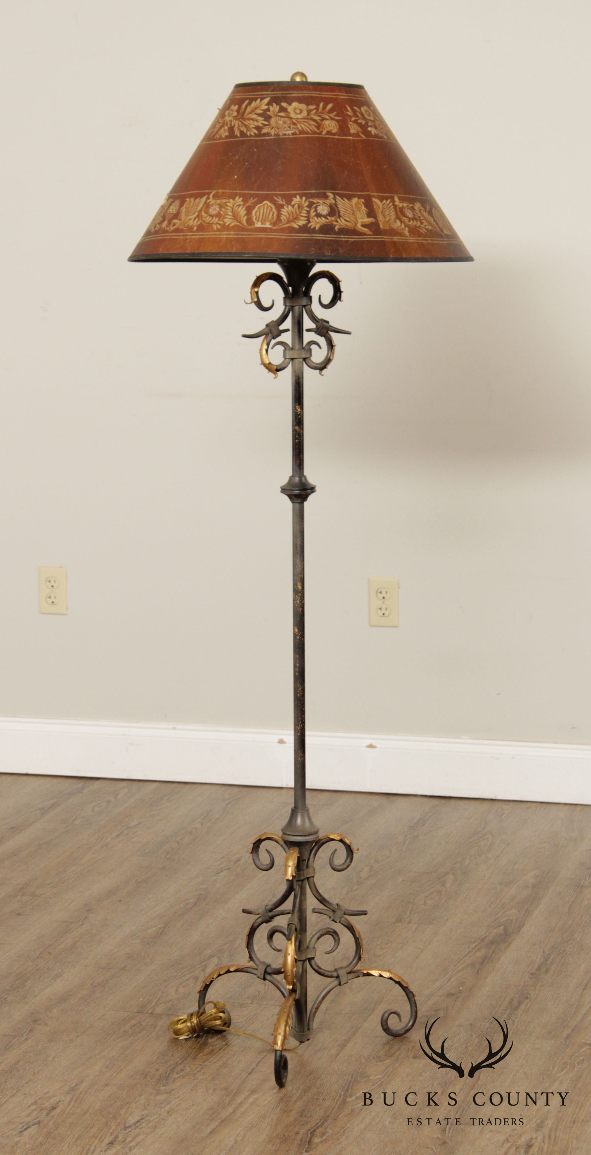 Jene's Collection Quality Wrought Iron Floor Lamp