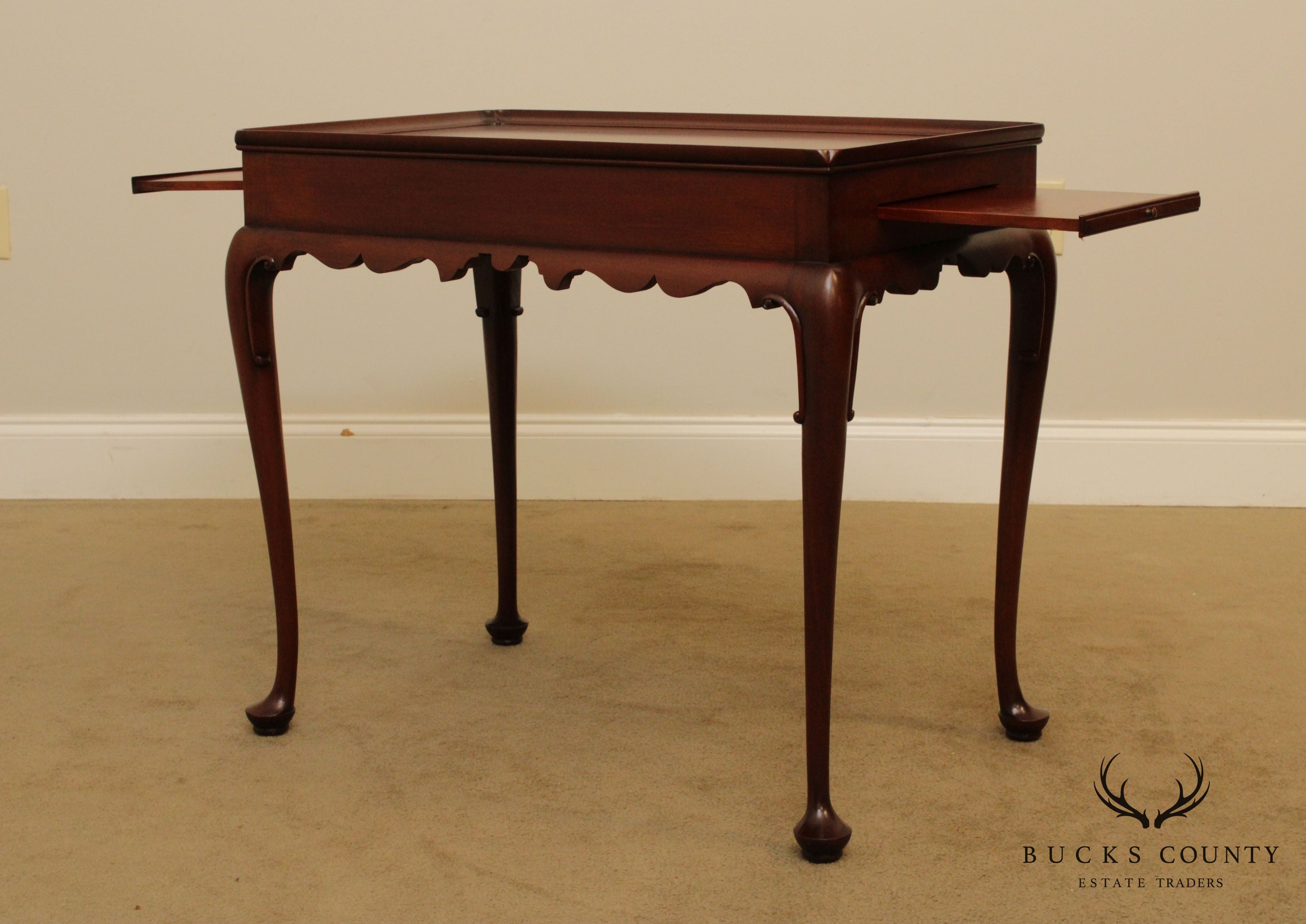 Kittinger Colonial Williamsburg Mahogany Queen Anne Tea Table (CW 8)