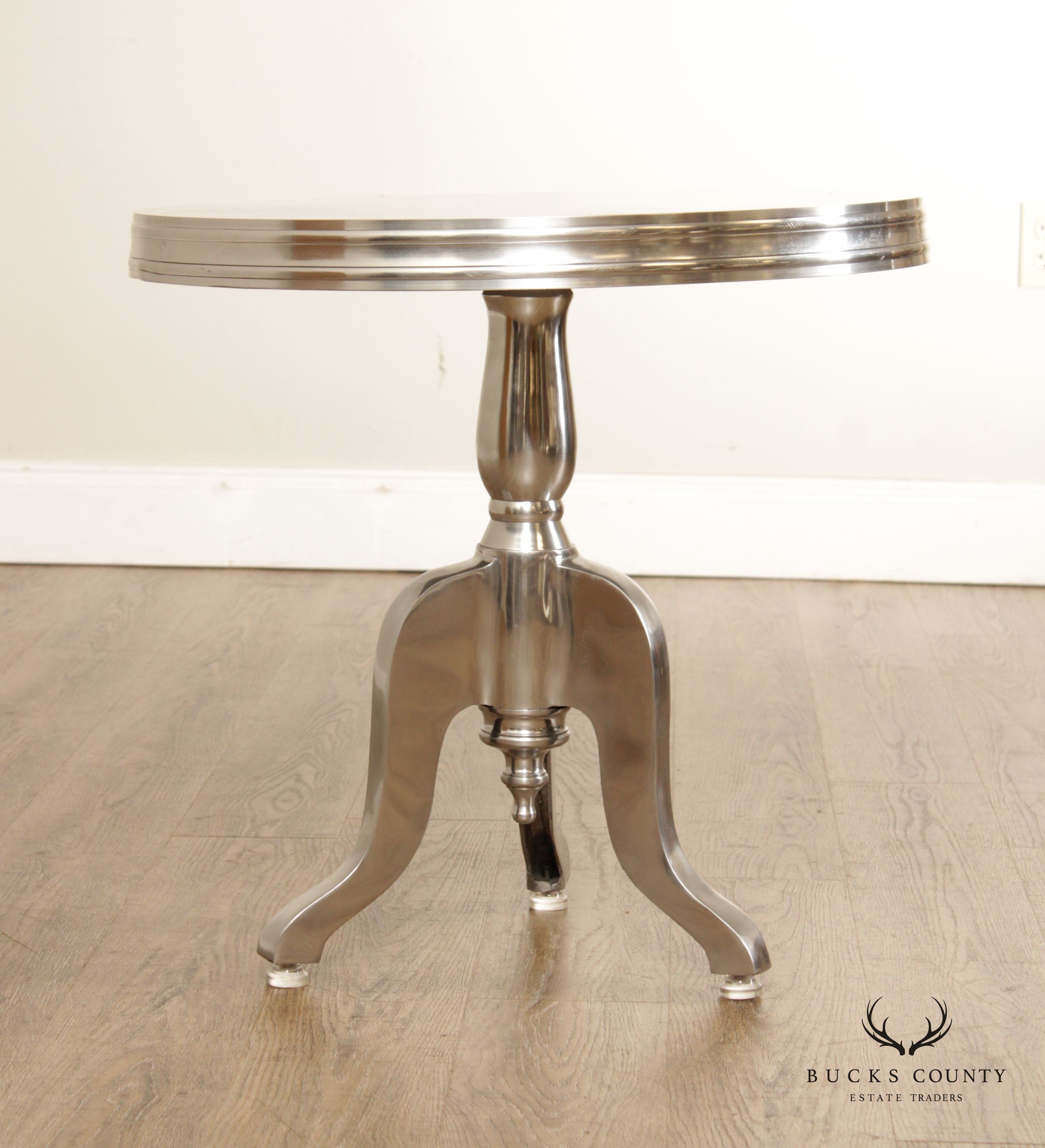 Allen Copley Designs Pair of 'Barbados' Cast Aluminum Side Tables