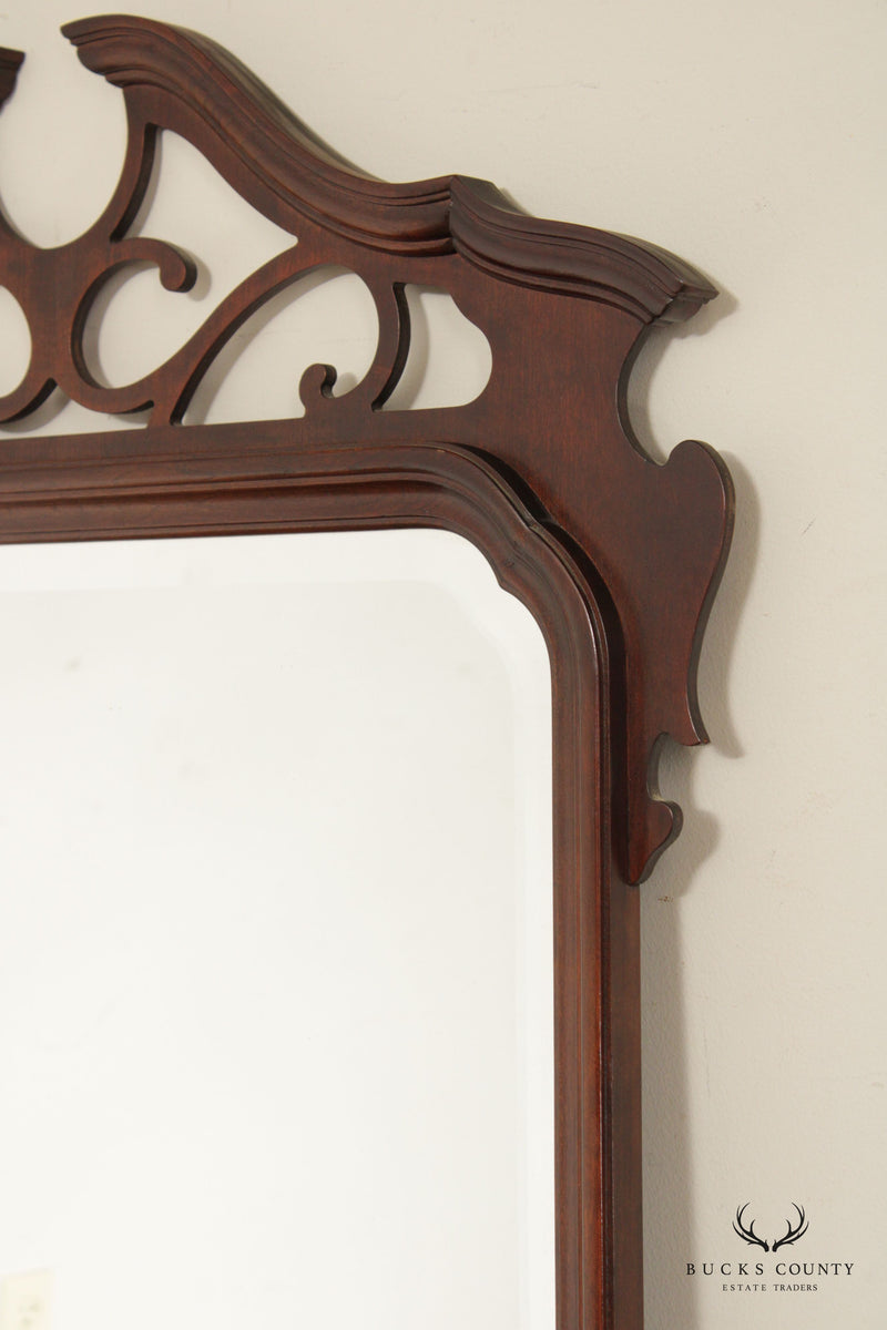 Knob Creek Chippendale Style Cherry Wall Mirror