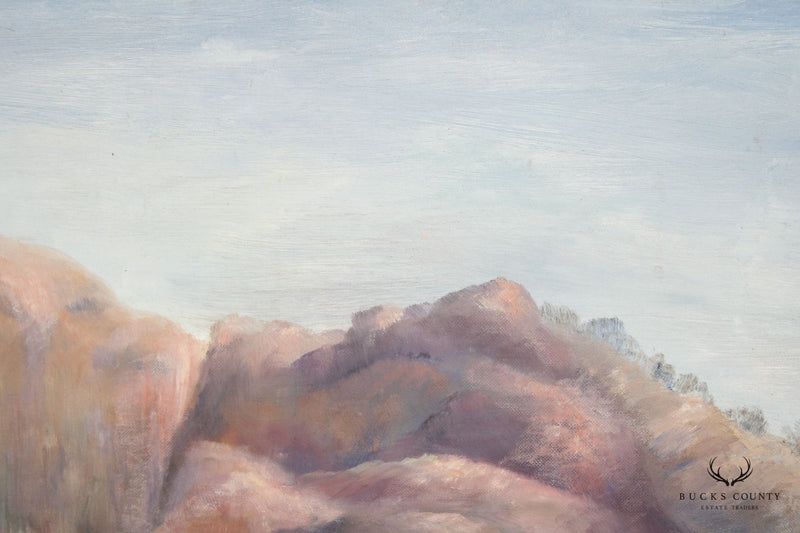 William Stoddard Loughran 1950s 'Arroya-Salt River Valley II' Original Painting
